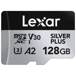 כרטיס זיכרון 128GB Lexar® Professional SILVER PLUS microSDXC™