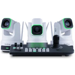 באנדל 3 מצלמות X4 Ultra ובקר שליטה BirdDog KBD-צבע לבן