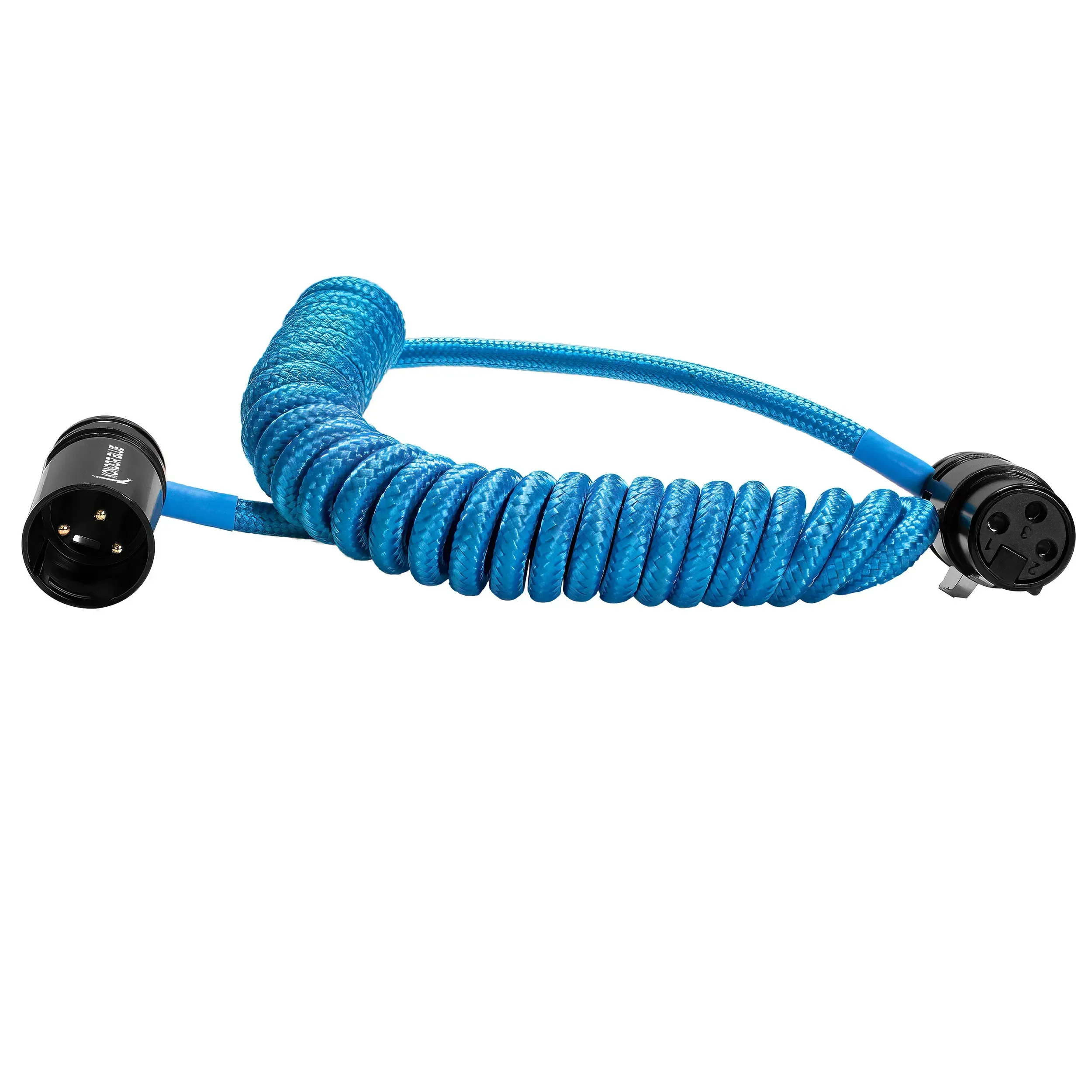 כבל XLR זוויתי מסולסל פרופיל נמוך 30-60 ס"מ Kondor Blue