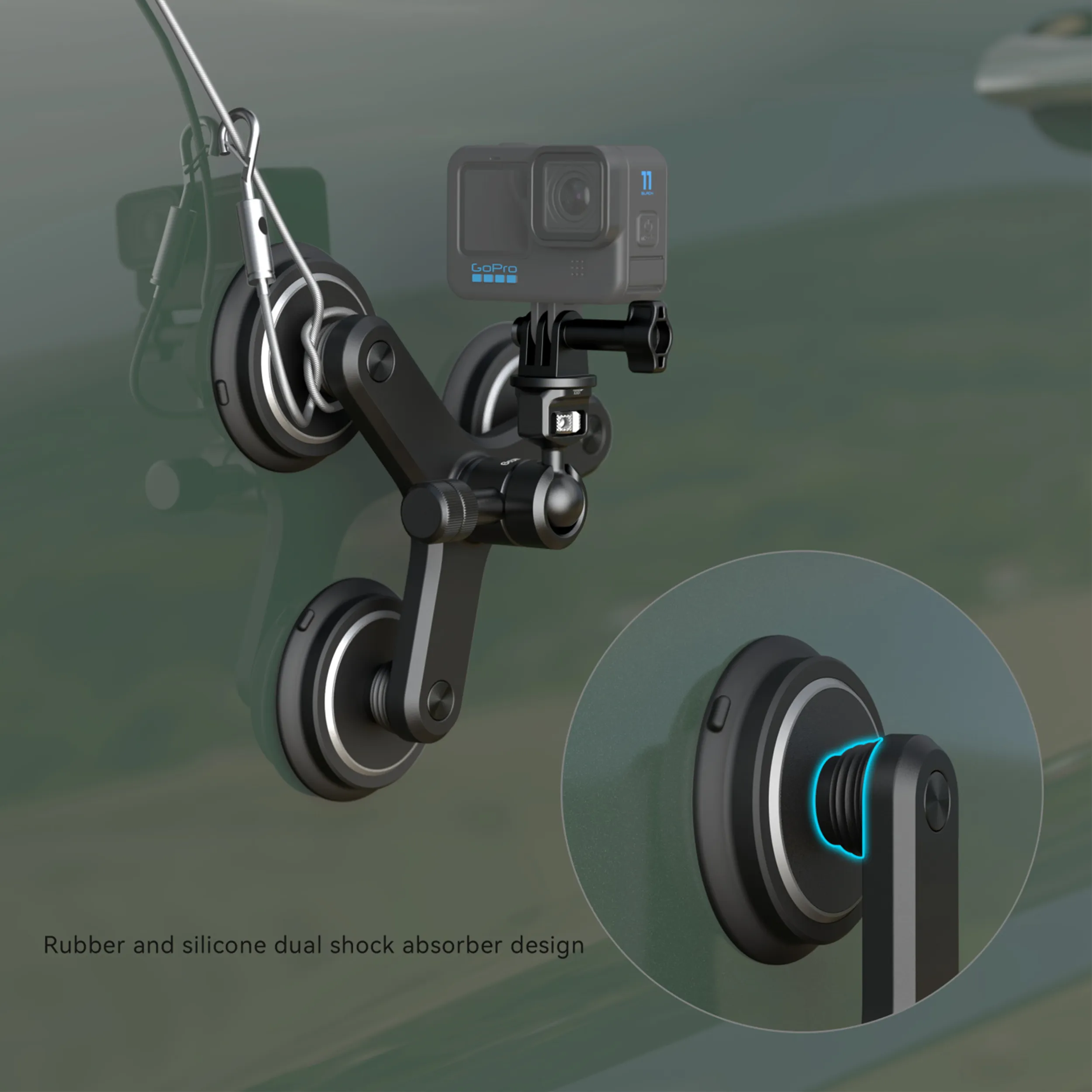 מעמד מגנטי משולש למצלמות אקסטרים SmallRig 4468