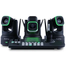 באנדל 3 מצלמות X4 Ultra ובקר שליטה BirdDog KBD-צבע שחור
