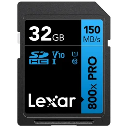 כרטיס זיכרון 32GB Lexar® Professional 800x Pro SDHC™ UHS-I