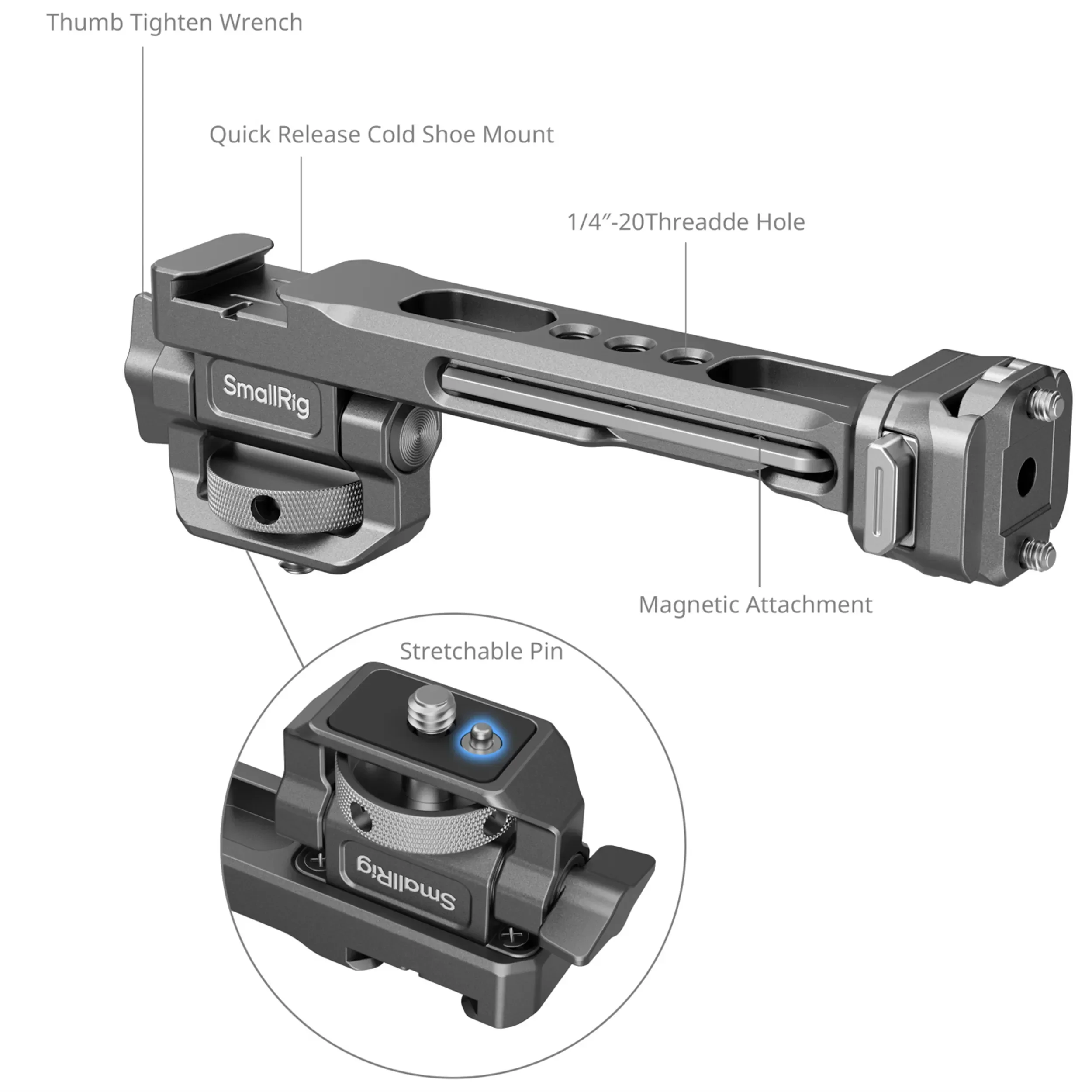 זרוע למוניטור עבור גימבלים SmallRig 4637 HawkLock H21