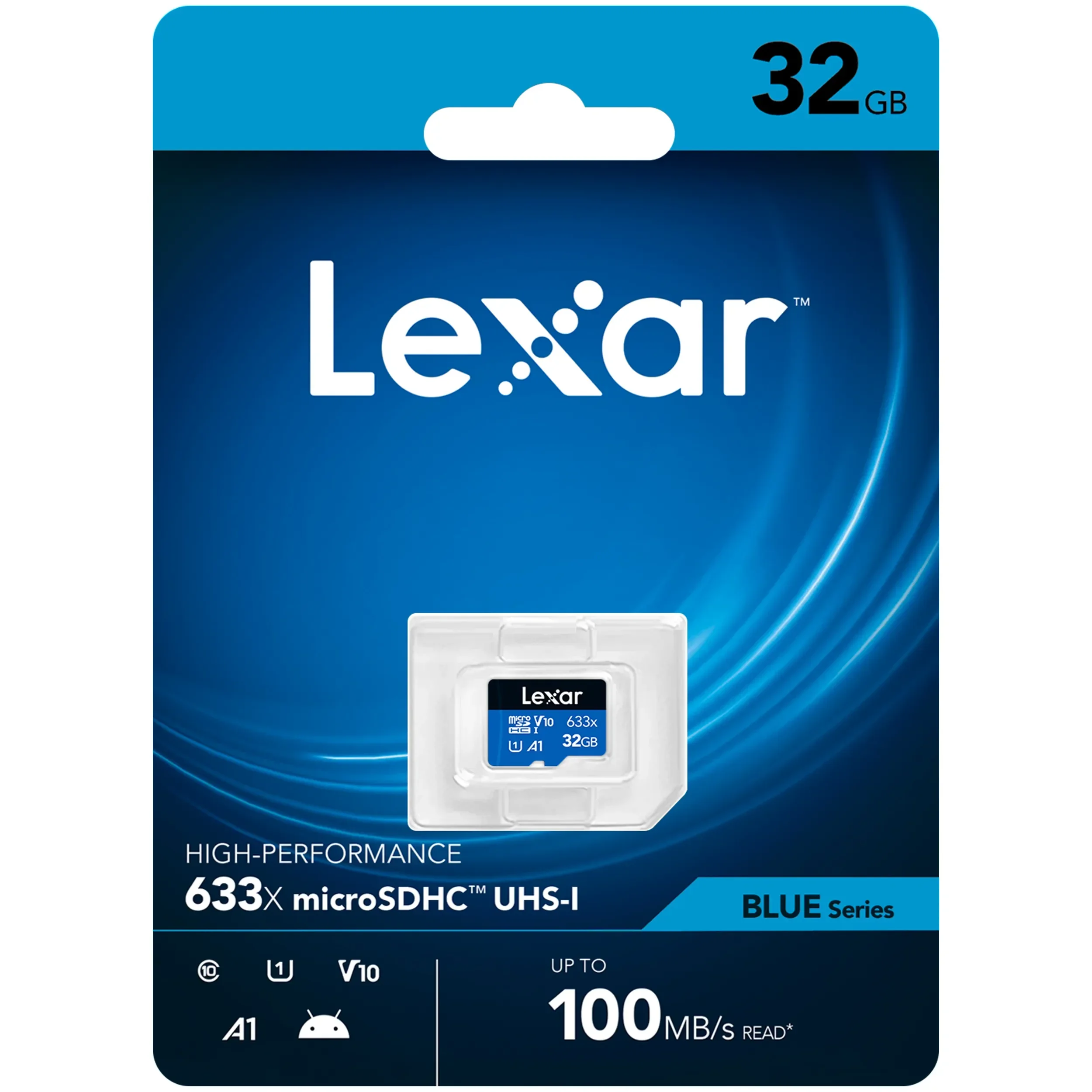 כרטיס זיכרון 32GB Lexar® High-Performance 633x microSDHC™ UHS-I