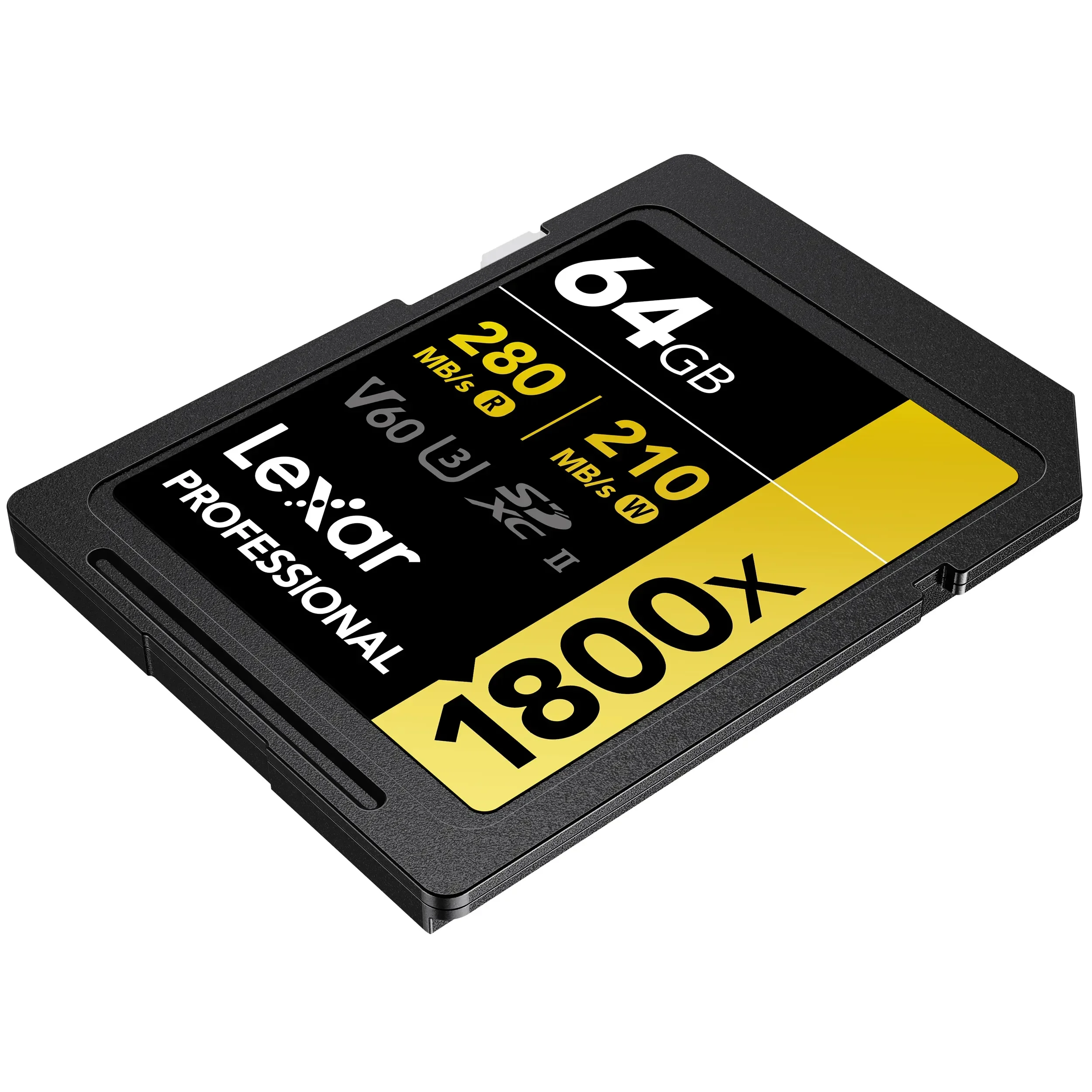 כרטיס זיכרון Lexar 64GB 1800x SDXC™  UHS-II