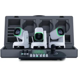 באנדל 3 מצלמות X1 Ultra ובקר שליטה BirdDog KBD-צבע לבן