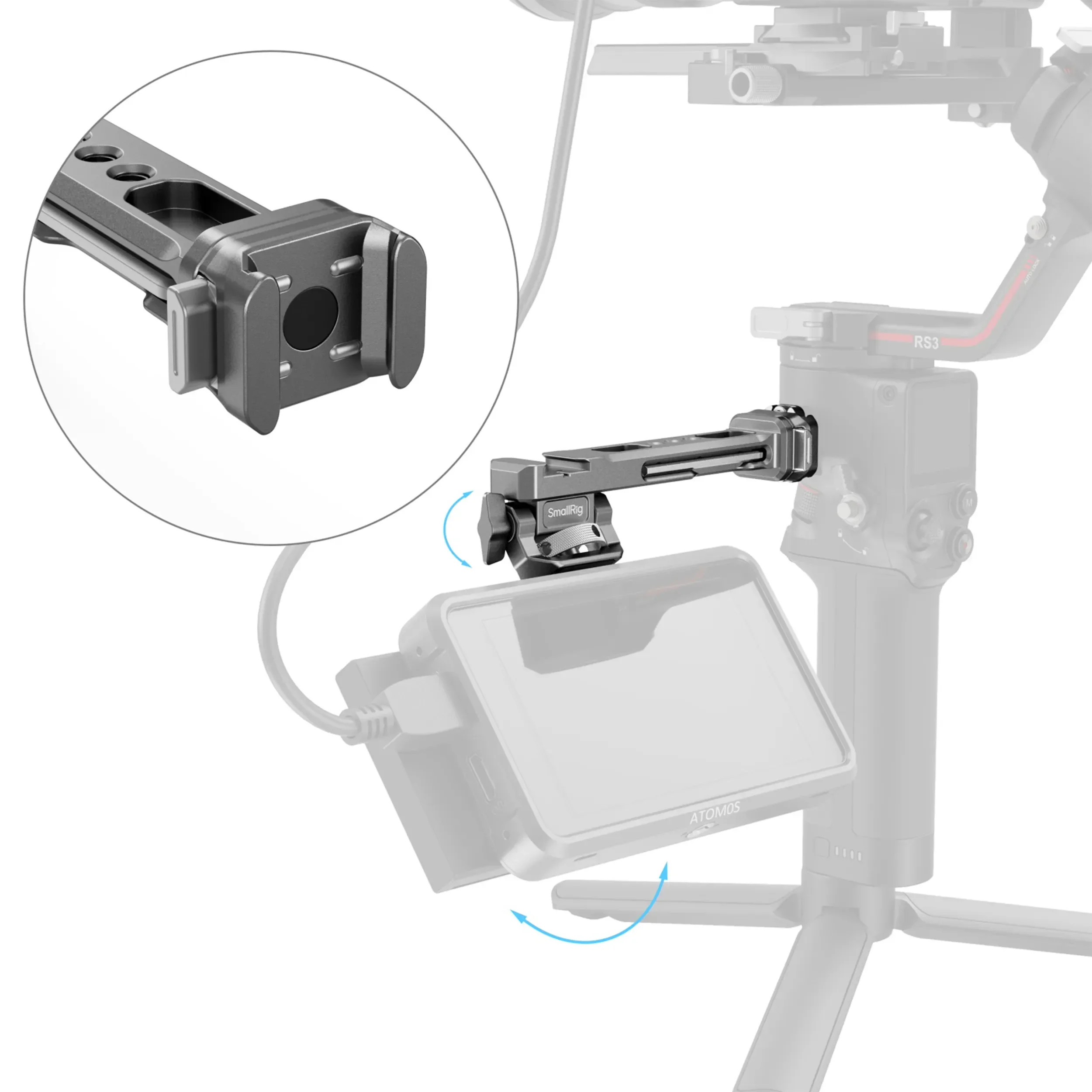 זרוע למוניטור עבור גימבלים SmallRig 4637 HawkLock H21