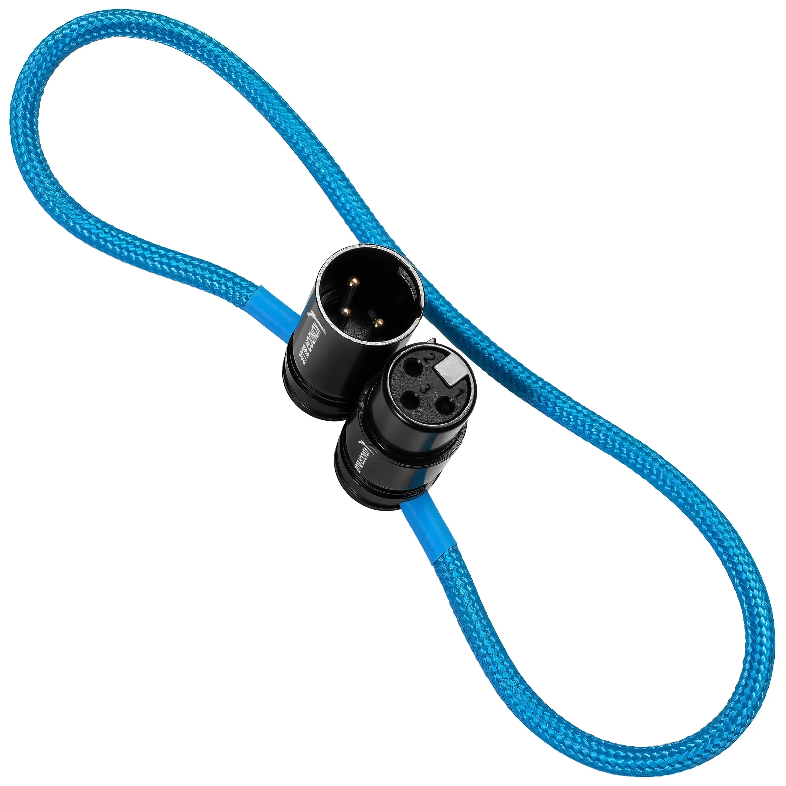 כבל XLR זוויתי פרופיל נמוך 40 ס"מ Kondor Blue