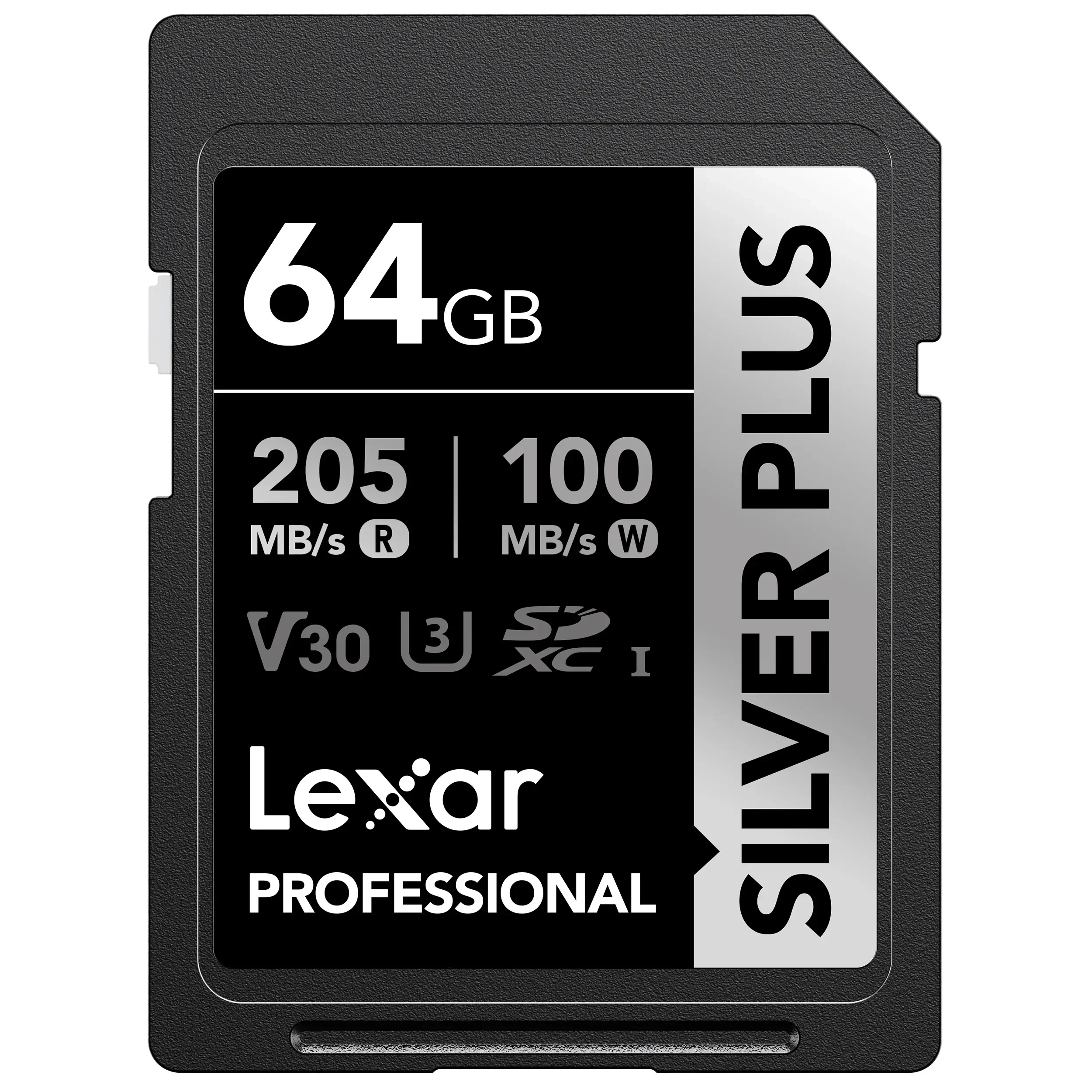 כרטיס זיכרון 64GB Lexar® Professional SILVER PLUS SDXC™ UHS-I