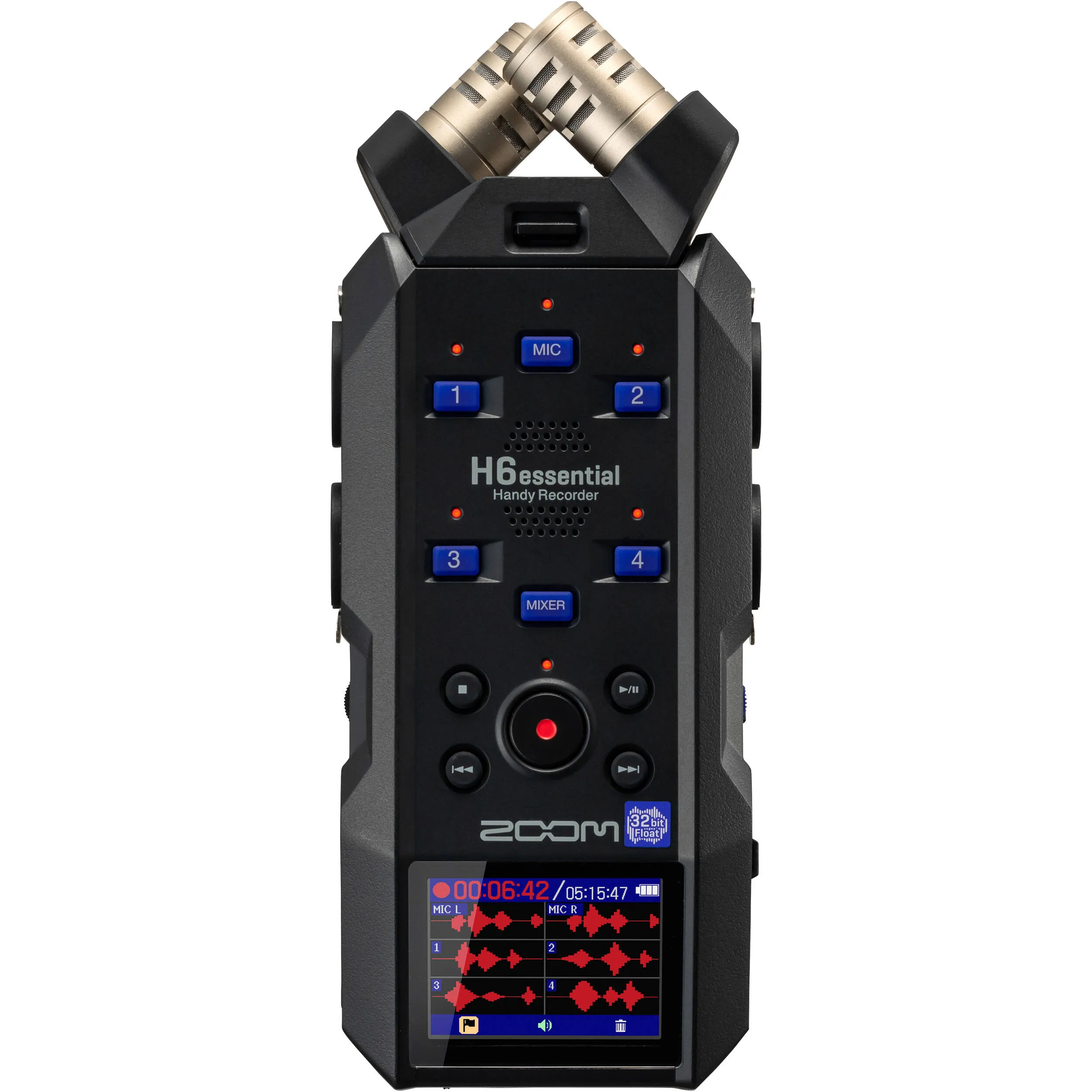 מקליט אודיו 32Bit Float דיגיטלי Zoom H6essential