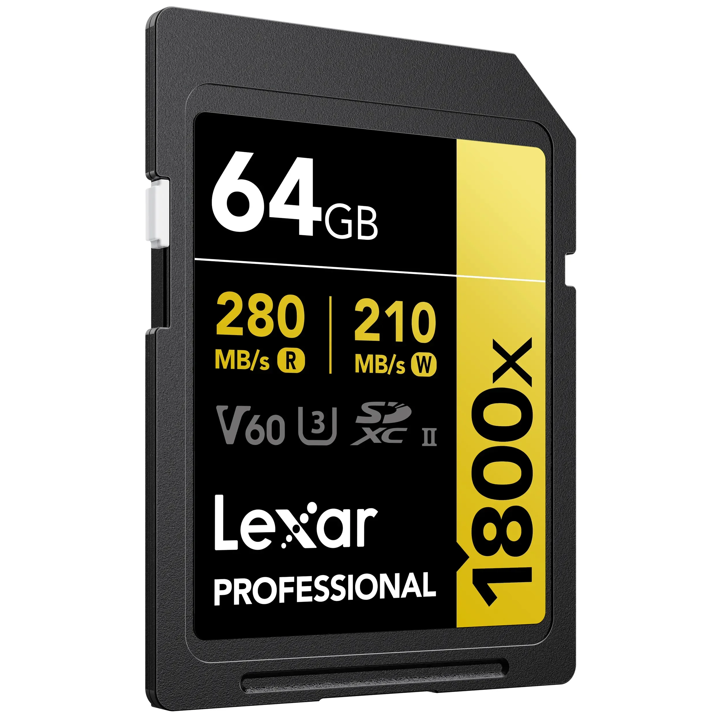 כרטיס זיכרון Lexar 64GB 1800x SDXC™  UHS-II