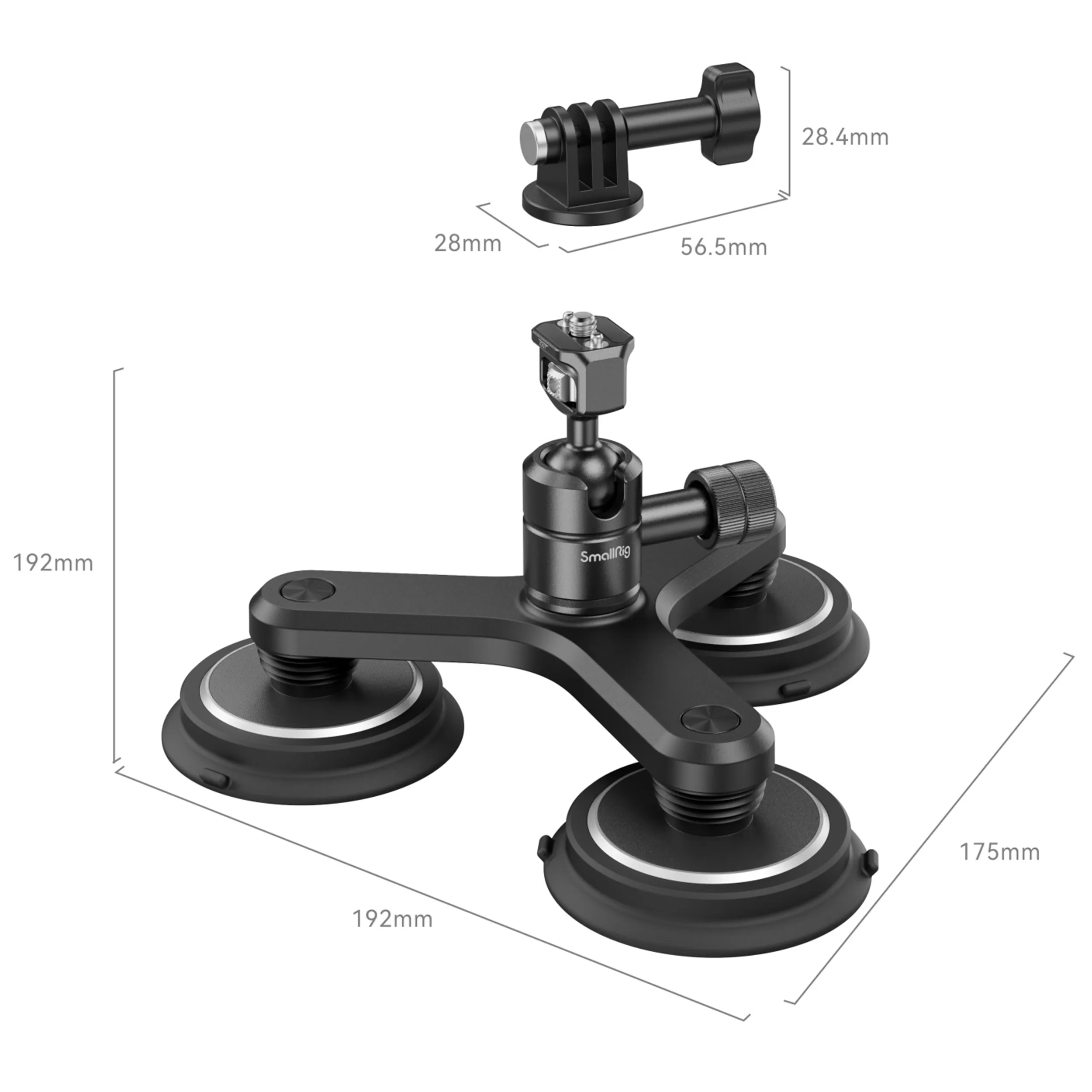 מעמד מגנטי משולש למצלמות אקסטרים SmallRig 4468