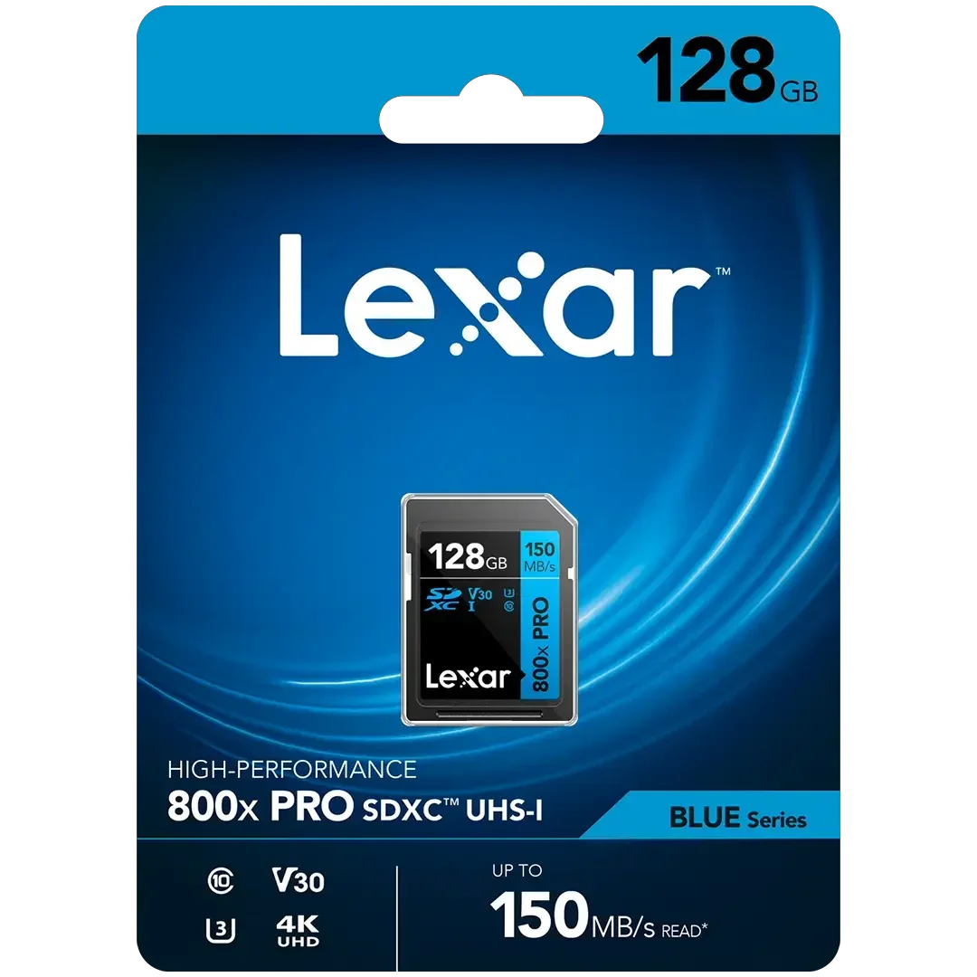 כרטיס זיכרון 128GB Lexar® Professional 800x Pro SDHC™ UHS-I