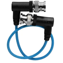כבל וידאו BNC 3G SDI זוויתי דק 30 ס"מ Kondor Blue