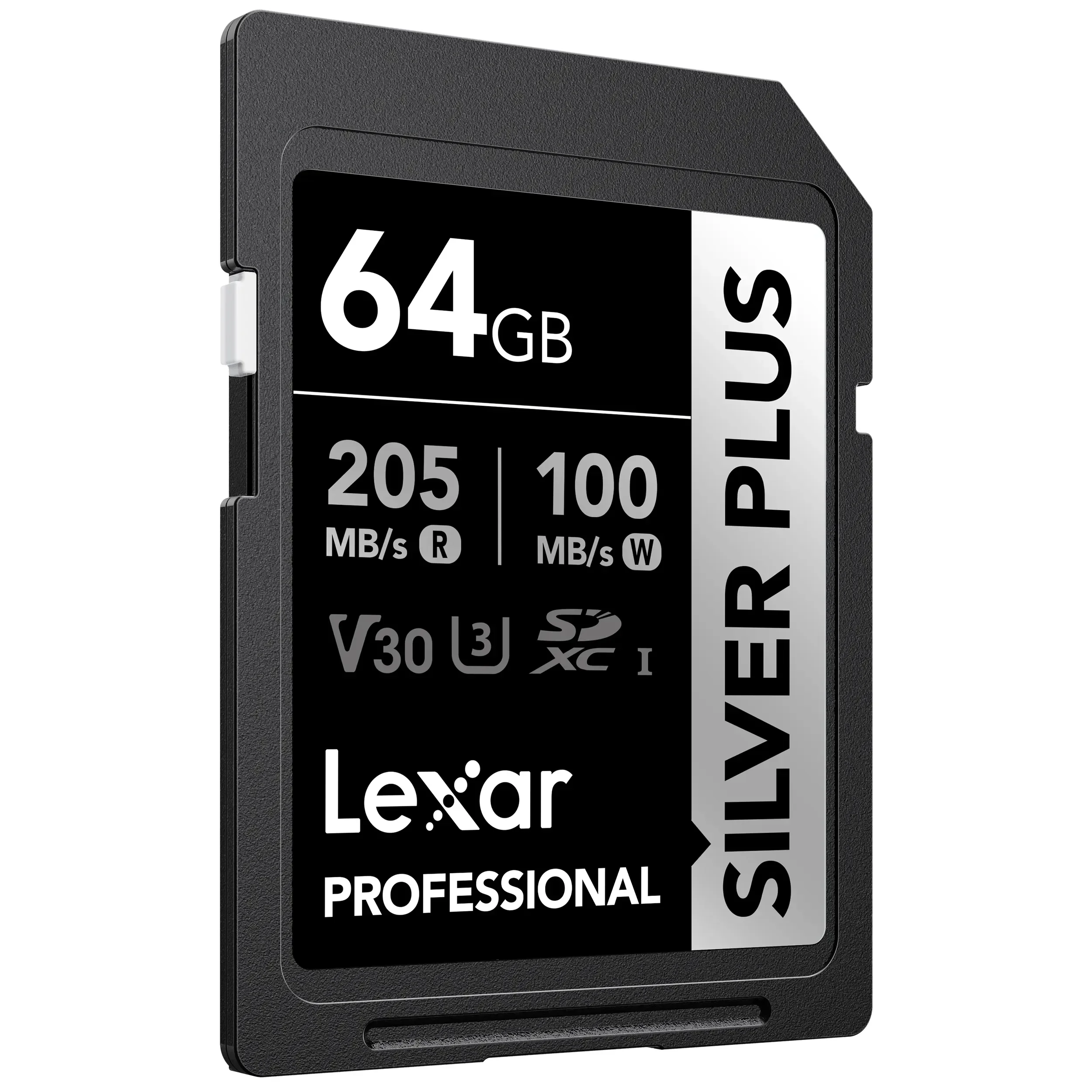 כרטיס זיכרון 64GB Lexar® Professional SILVER PLUS SDXC™ UHS-I