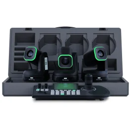 באנדל 3 מצלמות X1 ובקר שליטה BirdDog KBD-צבע שחור