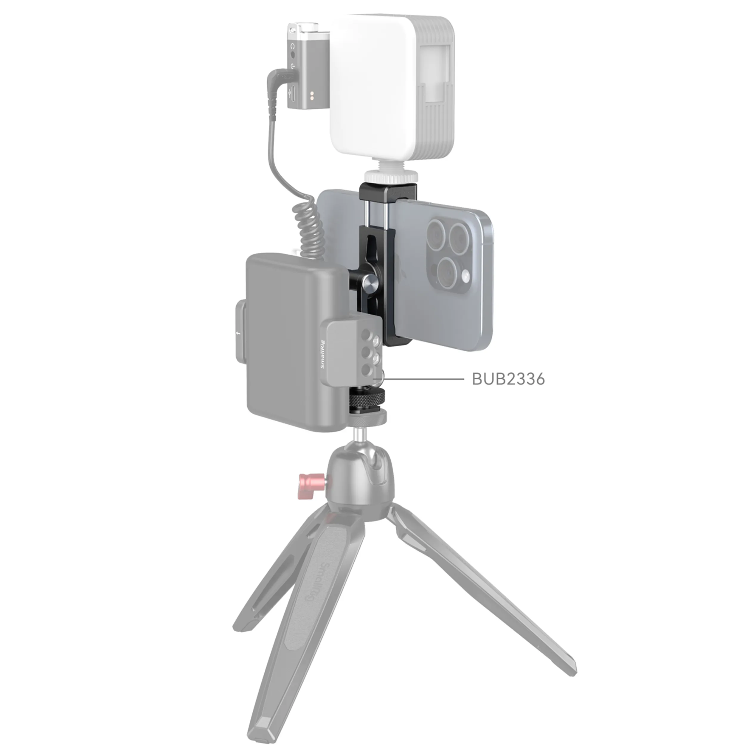 מחזיק טלפון מתכוונן עם חיבור נעל קרה SmallRig 4382
