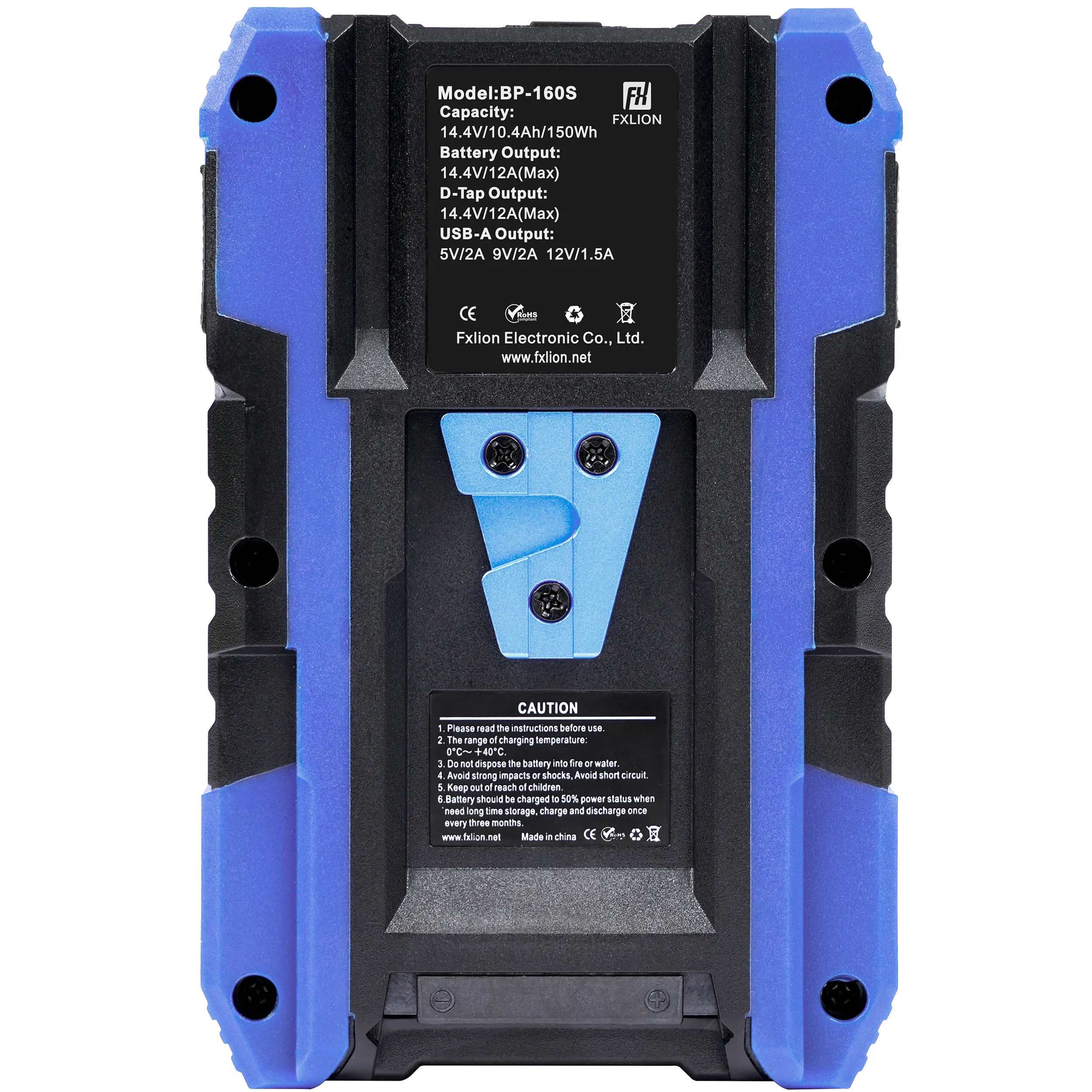סוללת ליתיום FXLION Cool Black 14.8V/160Wh V-Mount