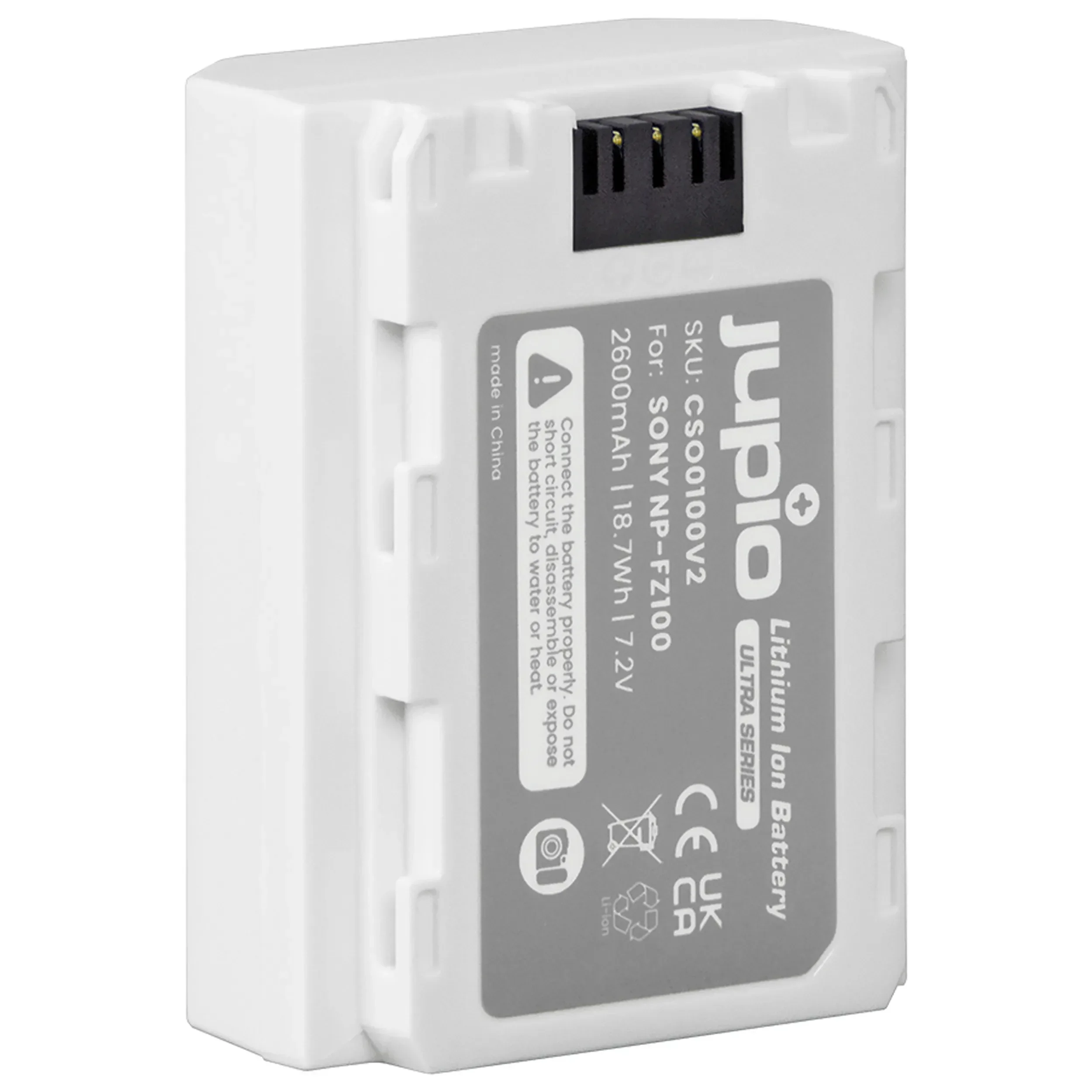 סוללת ליתיום Jupio NP-FZ100 *Ultra* 2600mAh למצלמות Sony