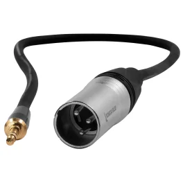 כבל סאונד איכותי באורך 40 ס"מ Kondor Blue XLR Male-Mini TRS
