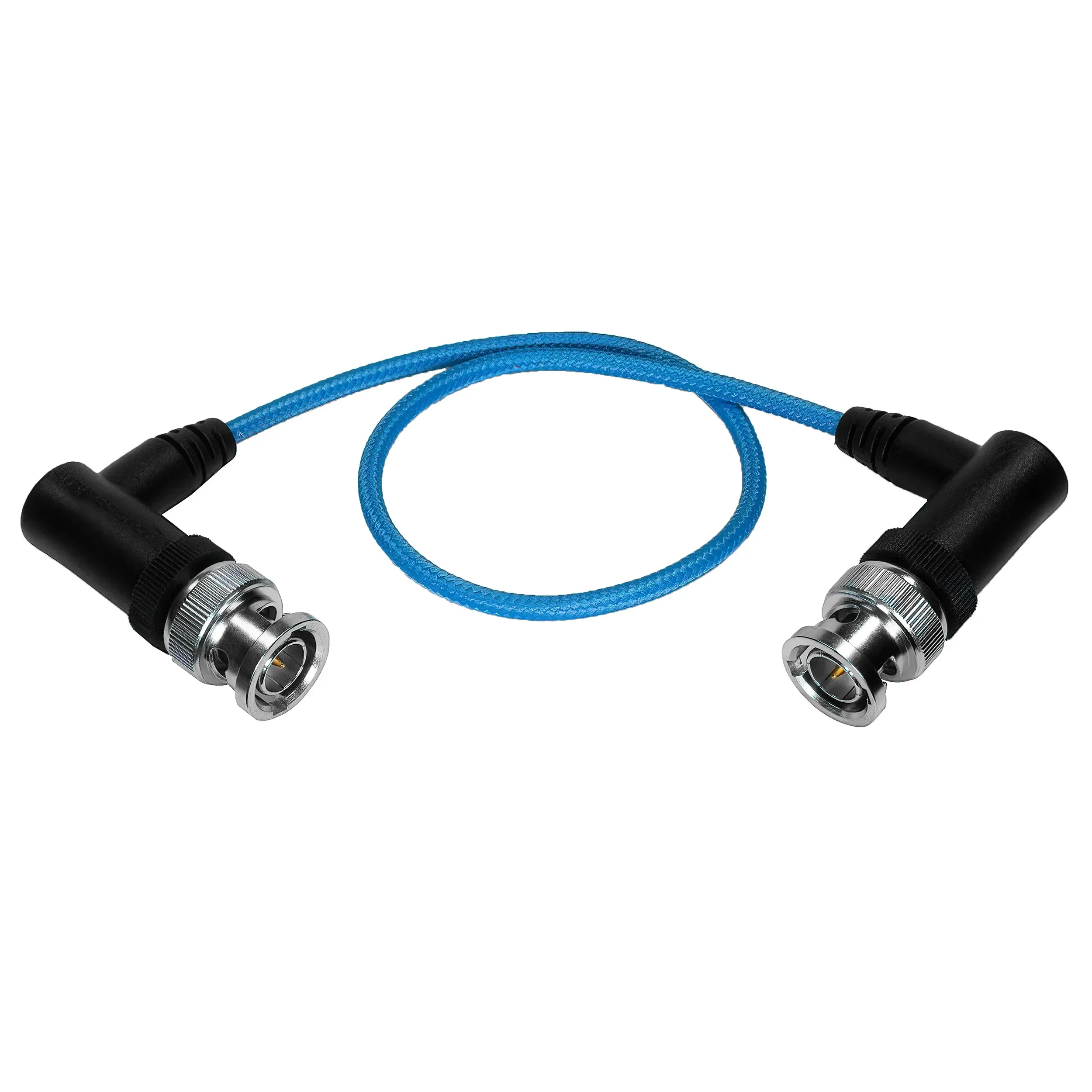 כבל וידאו BNC 3G SDI זוויתי דק 30 ס"מ Kondor Blue