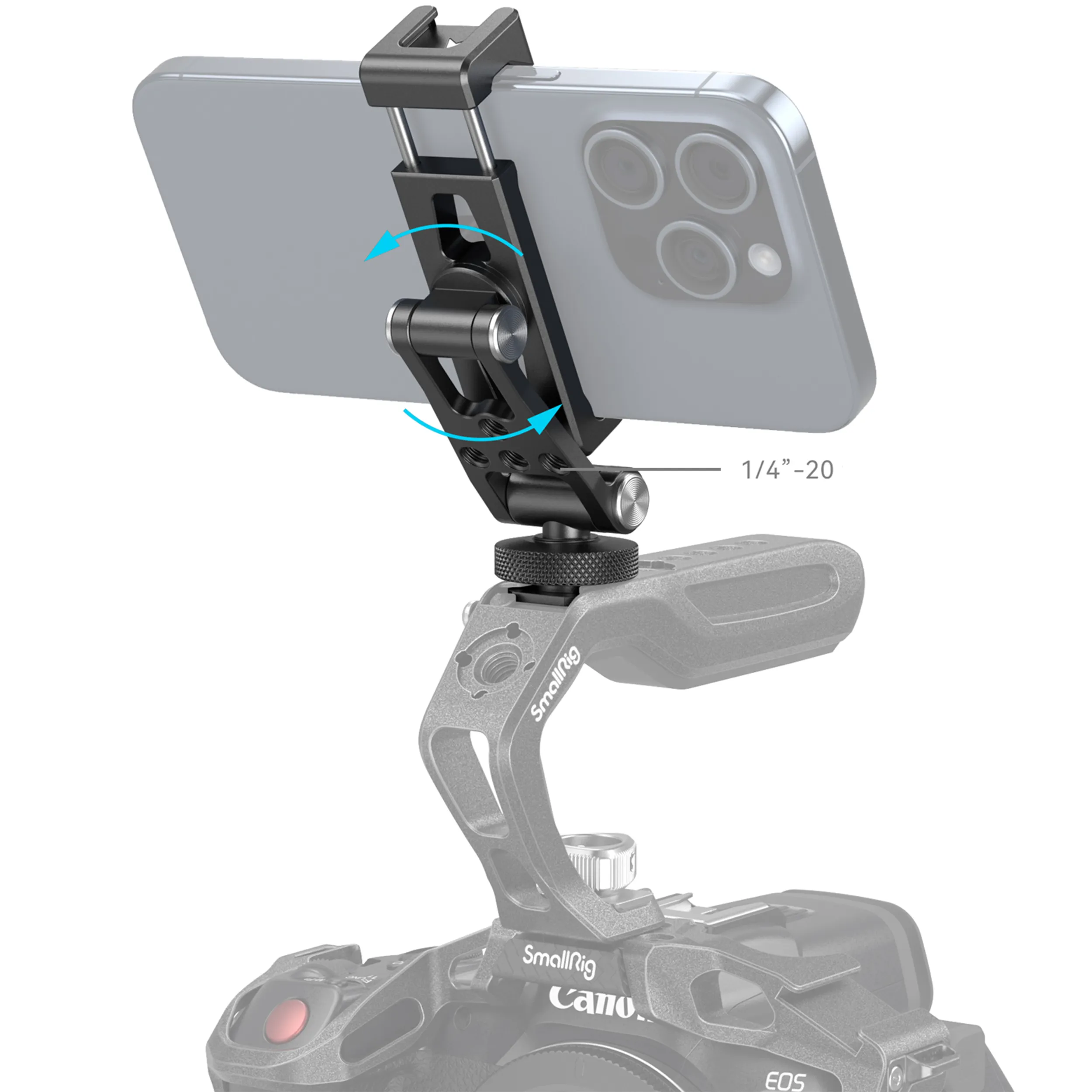 מחזיק טלפון מתכוונן עם חיבור נעל קרה SmallRig 4382
