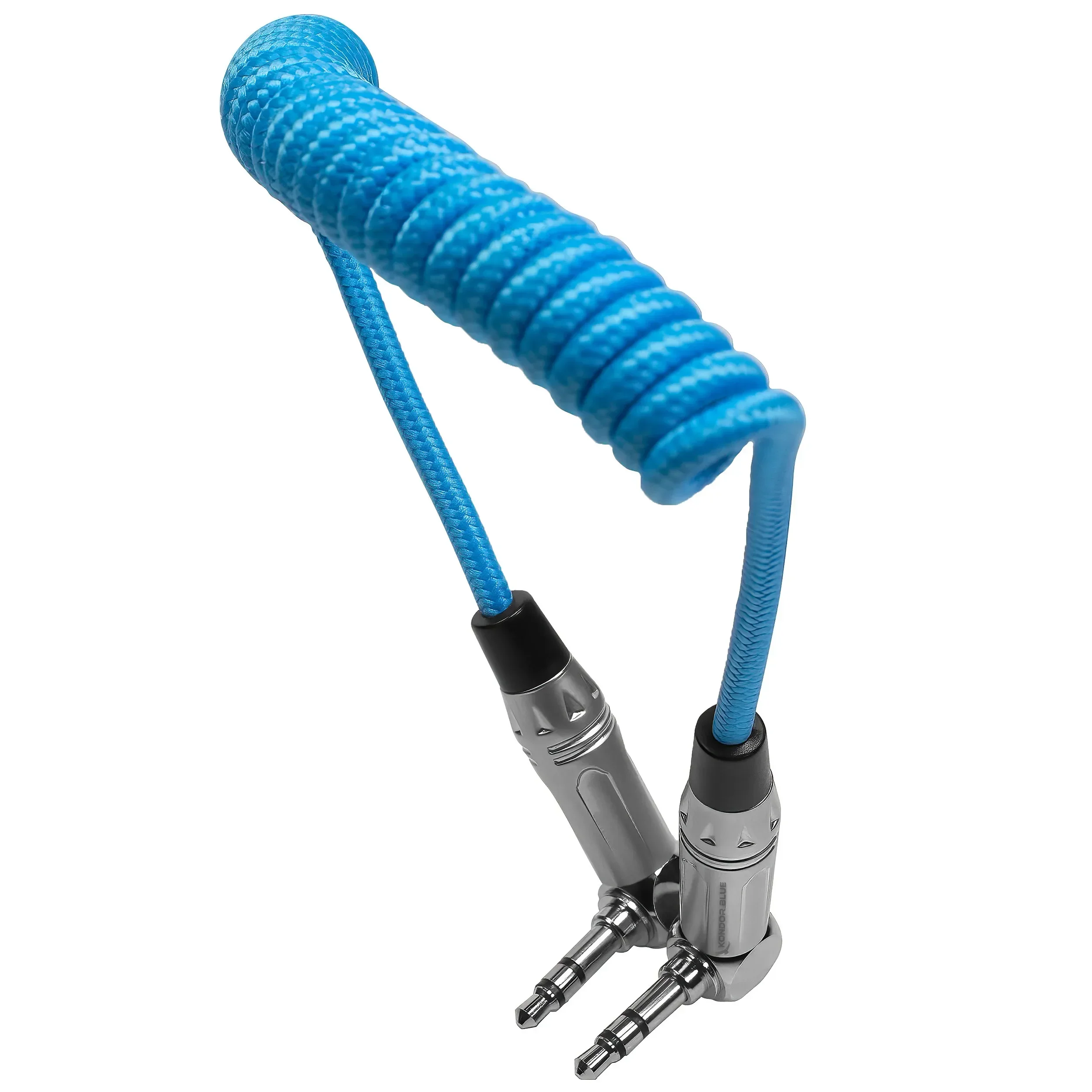 כבל סאונד Mini PL זוויתי מסולסל 30-60 ס"מ Kondoe Blue
