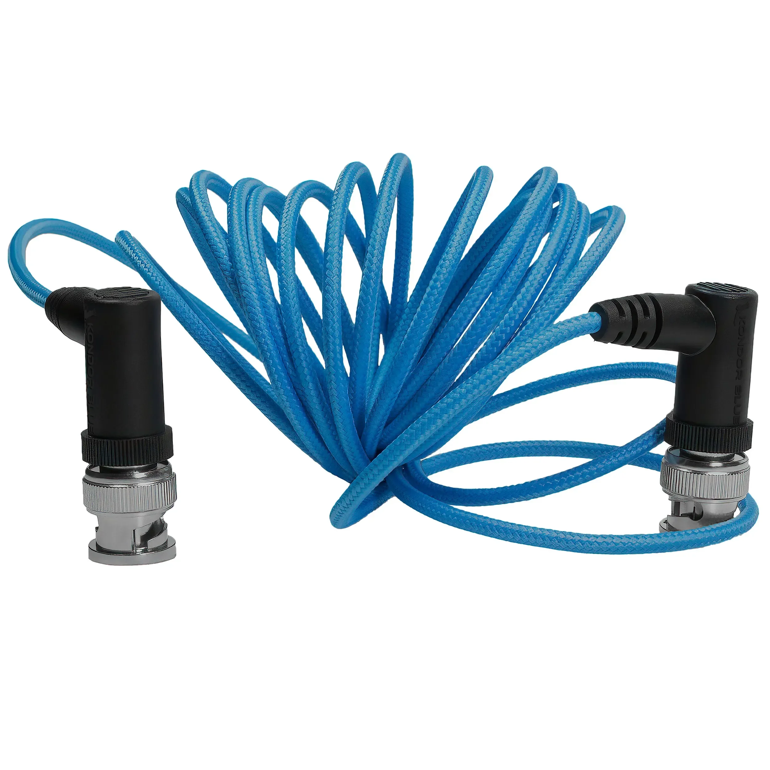 כבל וידאו BNC 6G SDI זוויתי דק 3 מטר Kondor Blue