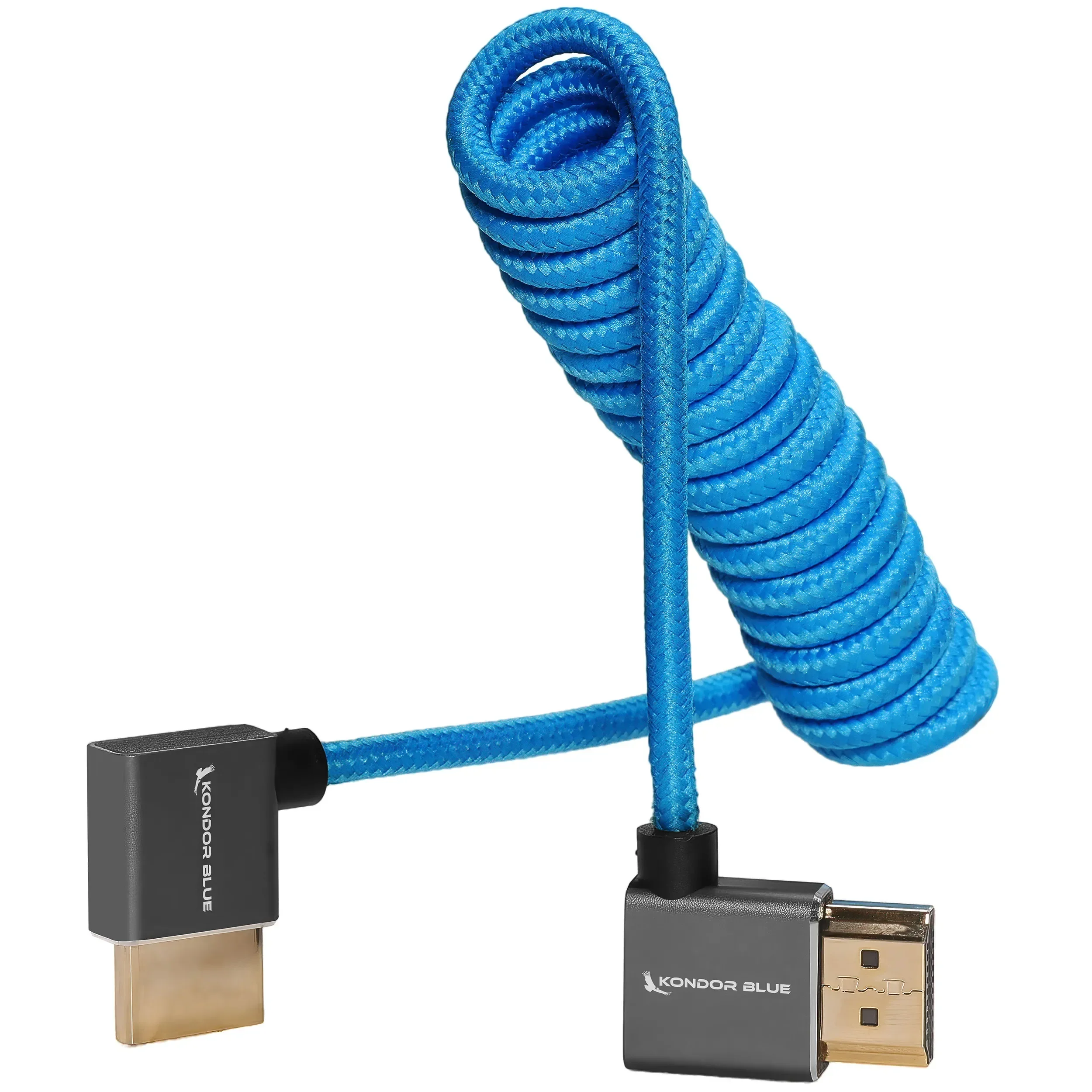 כבל HDMI זוויתי מסולסל 30-60 ס"מ Kondor Blue