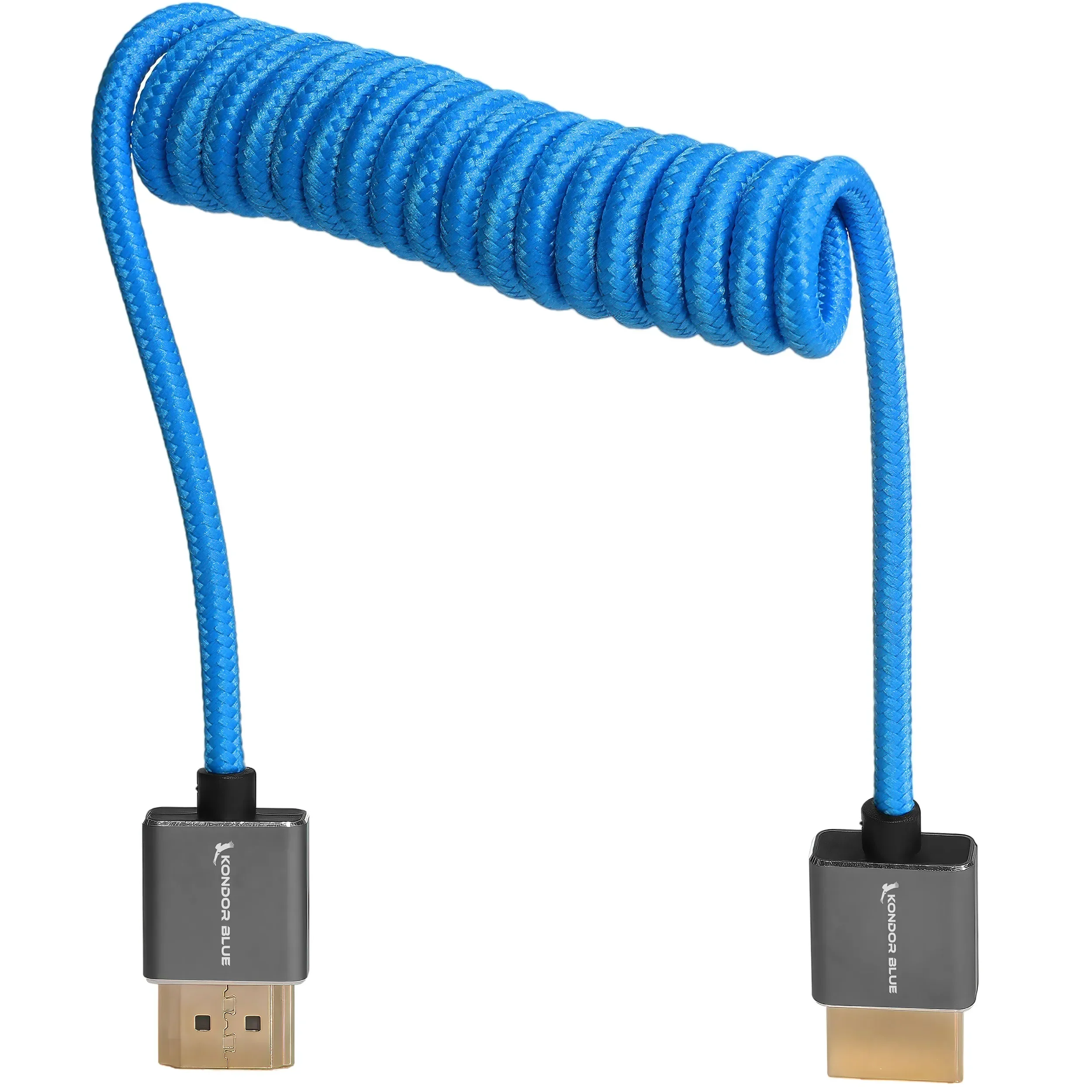 כבל HDMI מסולסל באורך 30-60 ס"מ Kondor Blue