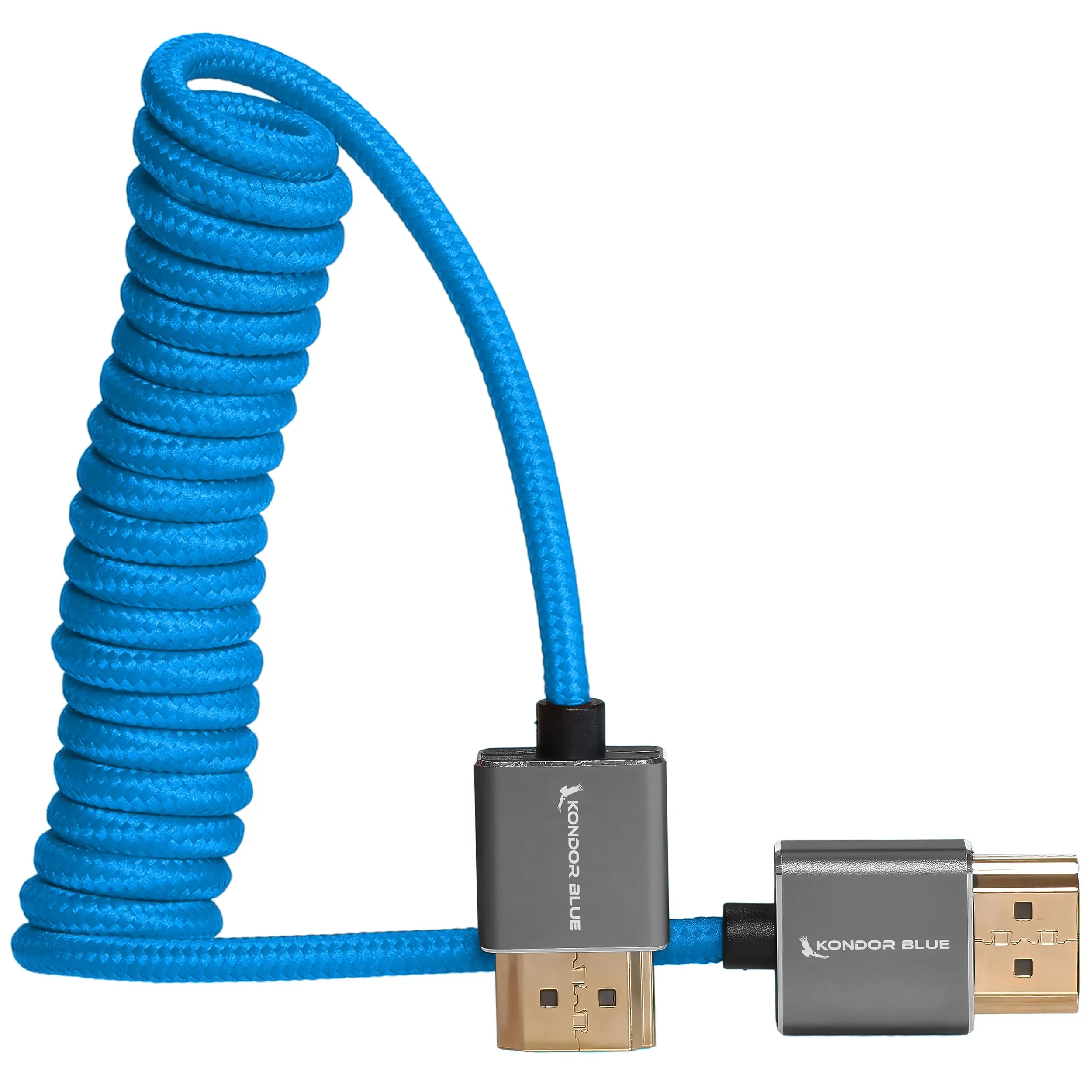 כבל HDMI מסולסל באורך 30-60 ס"מ Kondor Blue