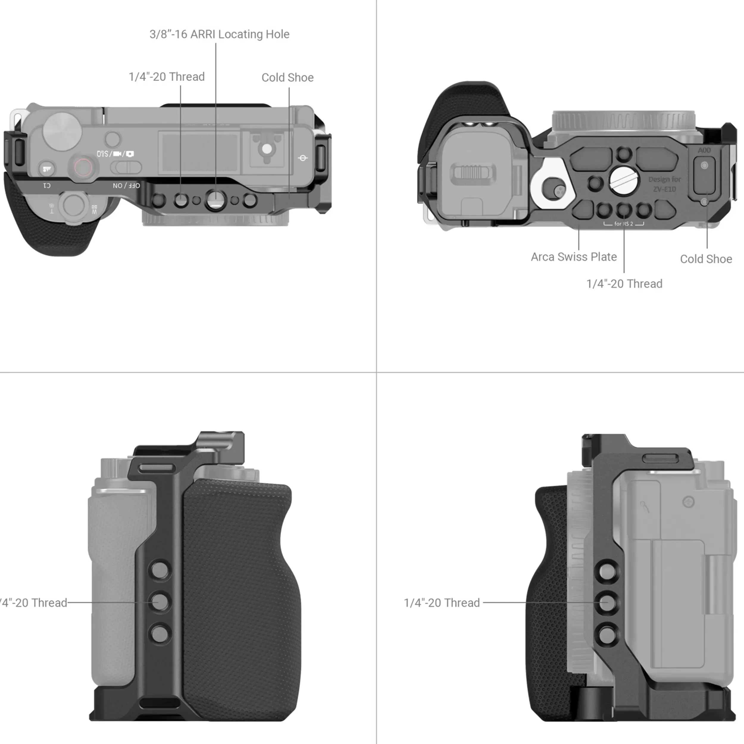 כלוב למצלמת Sony ZV-E10 דגם SmallRig 3538B