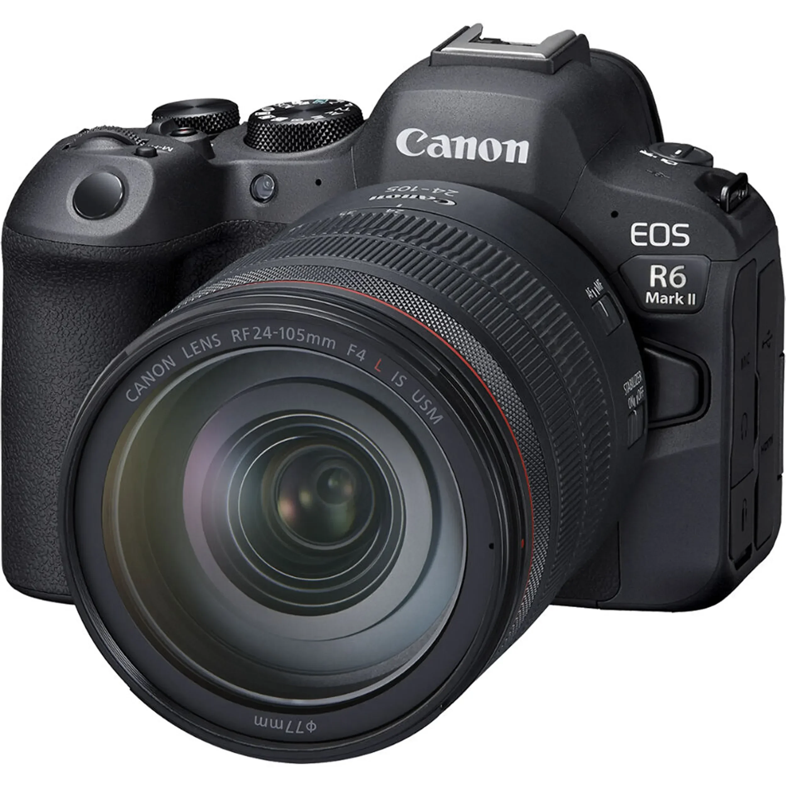 גוף מצלמה ועדשה Canon EOS R6 Mark II RF 24-105 f/4 L