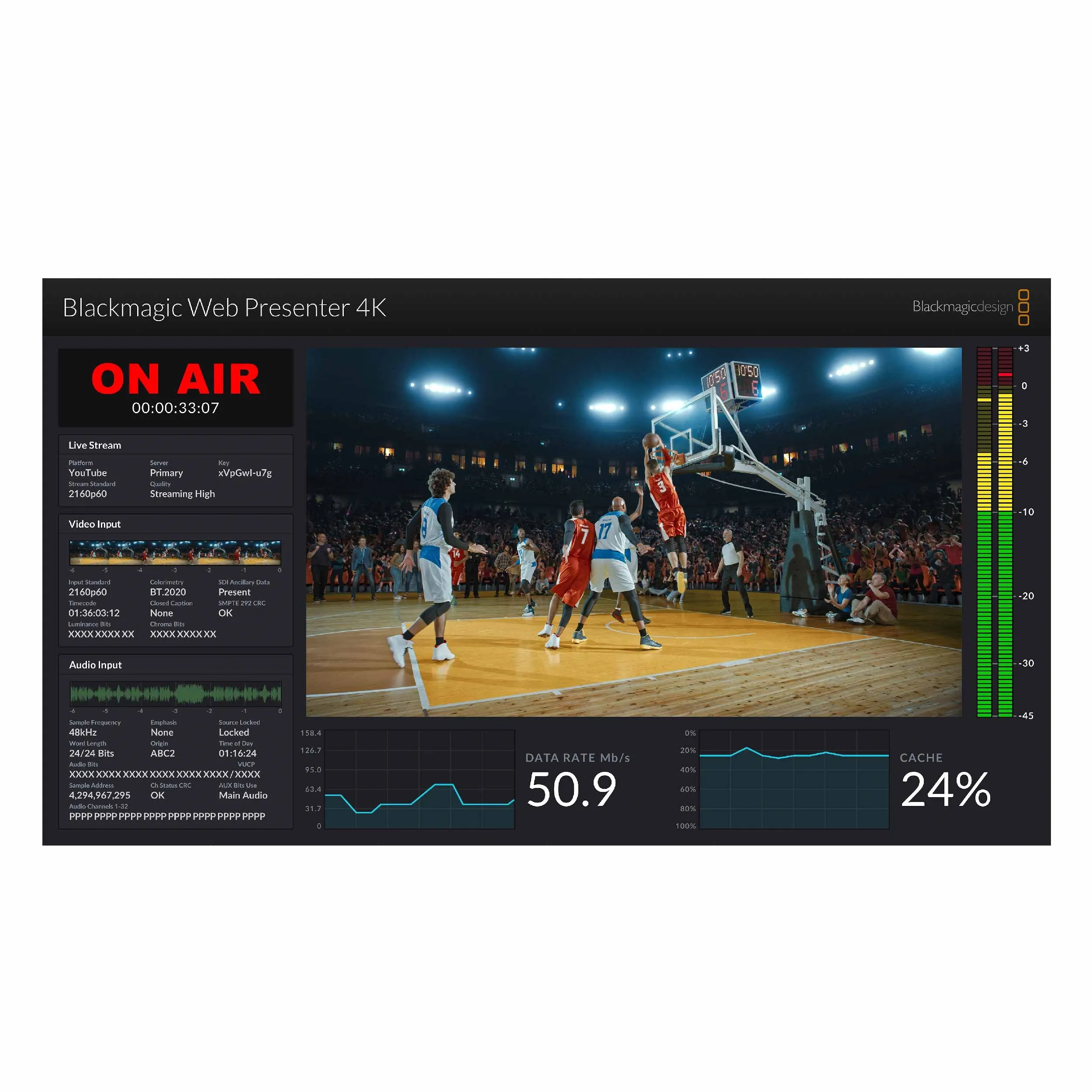 מזרים וידאו Blackmagic Web Presenter 4K