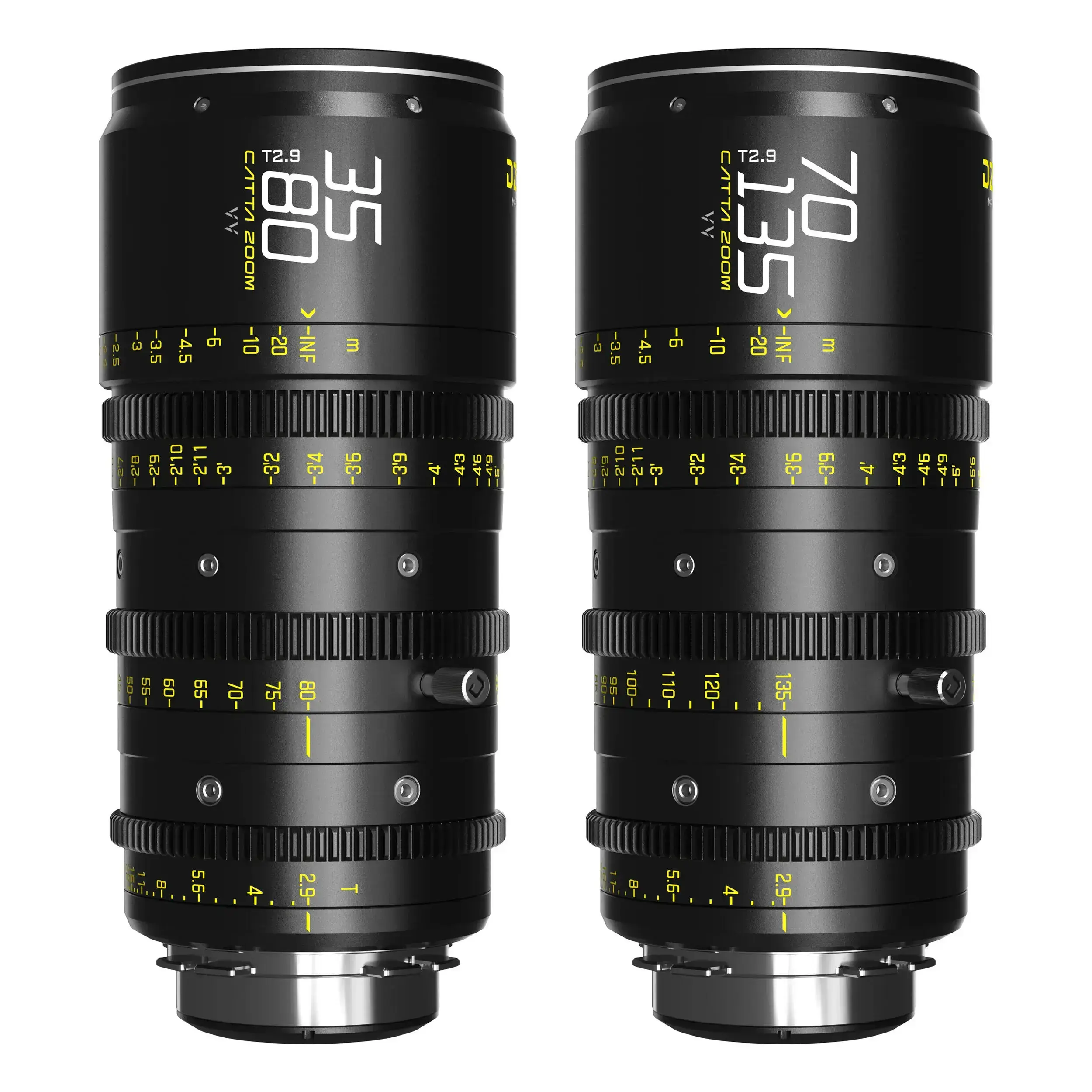 סט עדשות זום פול פריים DZOFilm Catta ACE FF 70-135MM/35-80MM T2.9 PL/EF Mount
