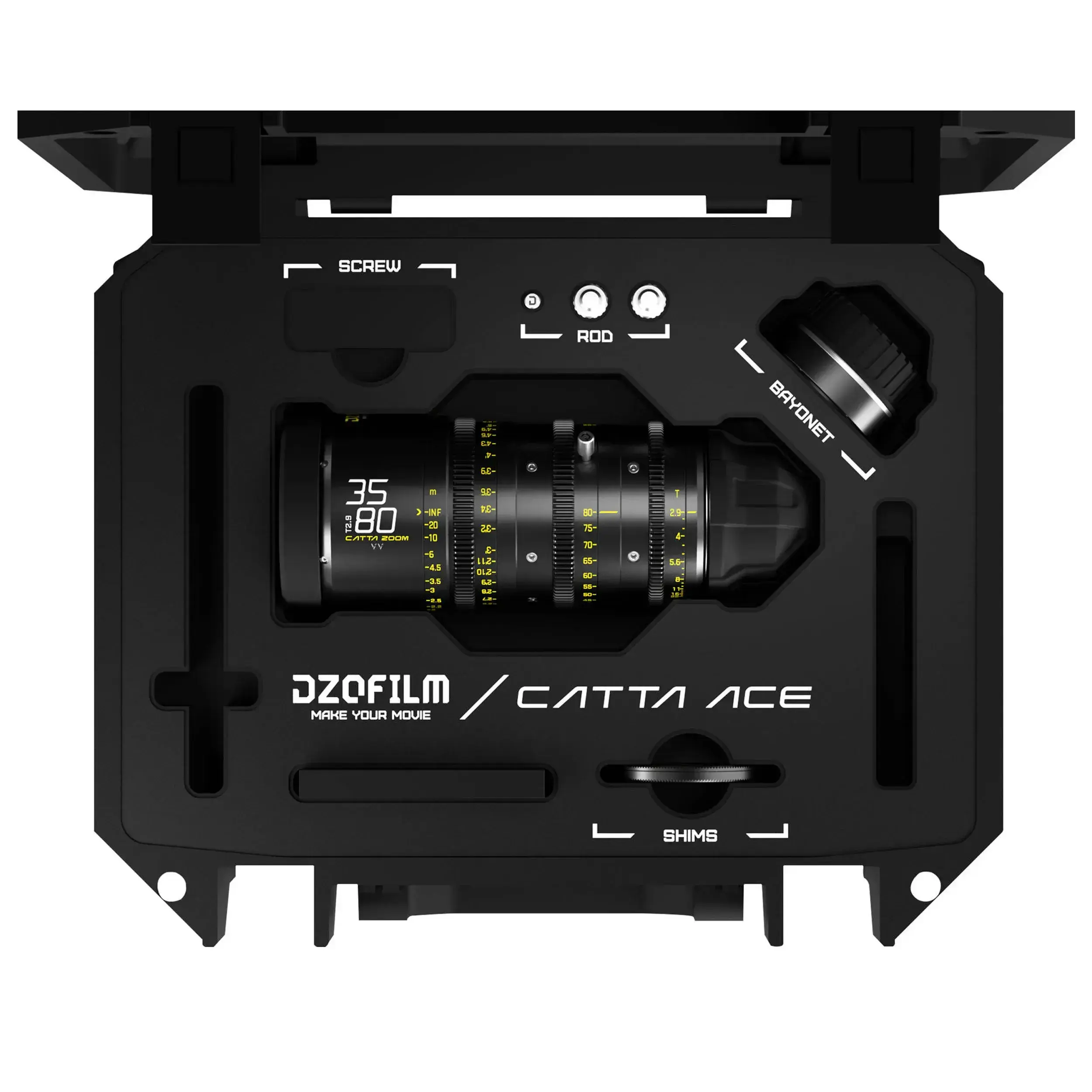 עדשת זום פול פריים DZOFilm Catta ACE FF 35-80MM T2.9 PL/EF Mount