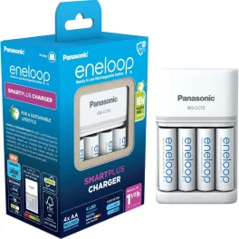 קיט 4 סוללות  Eneloop 2000mAh AA + מטען מבית Panasonic