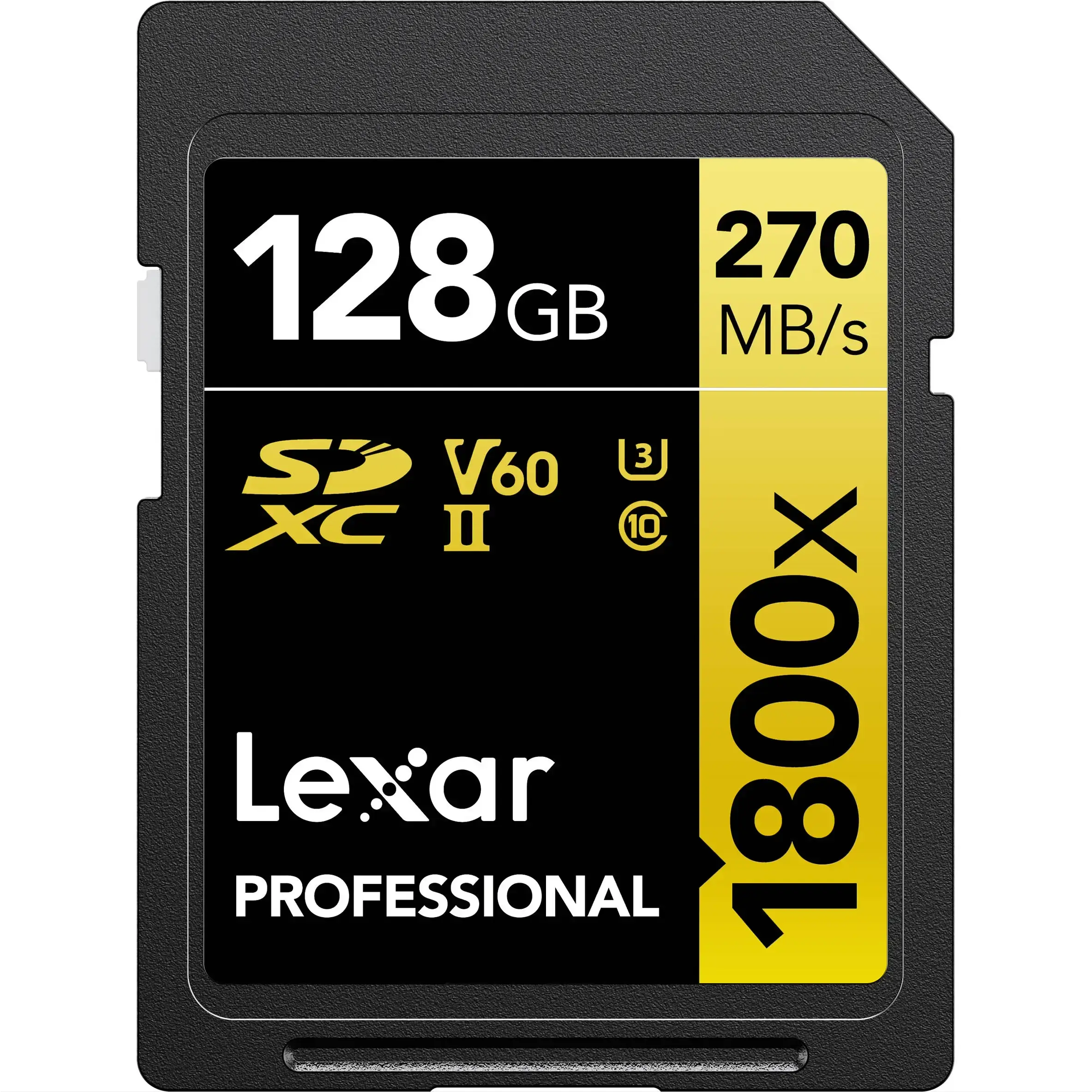 כרטיס זיכרון Lexar 128GB 1800x SDXC™ UHS-II