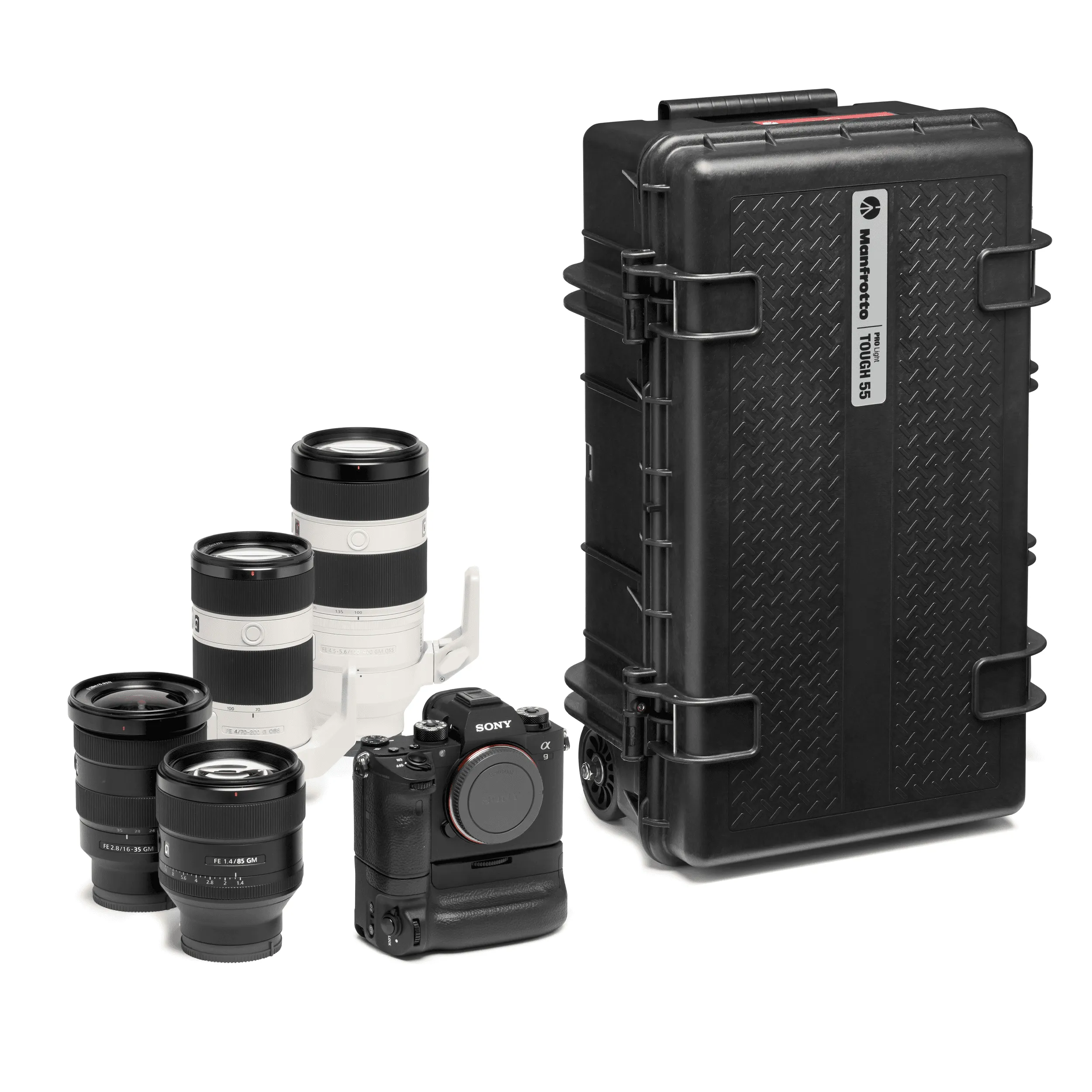 תיק טרולי קשיח עם מילוי ספוג לציוד צילום Manfrotto PRO Light Reloader RL-TH55-F