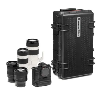 תיק טרולי קשיח עם מילוי ספוג לציוד צילום Manfrotto PRO Light Reloader RL-TH55-F