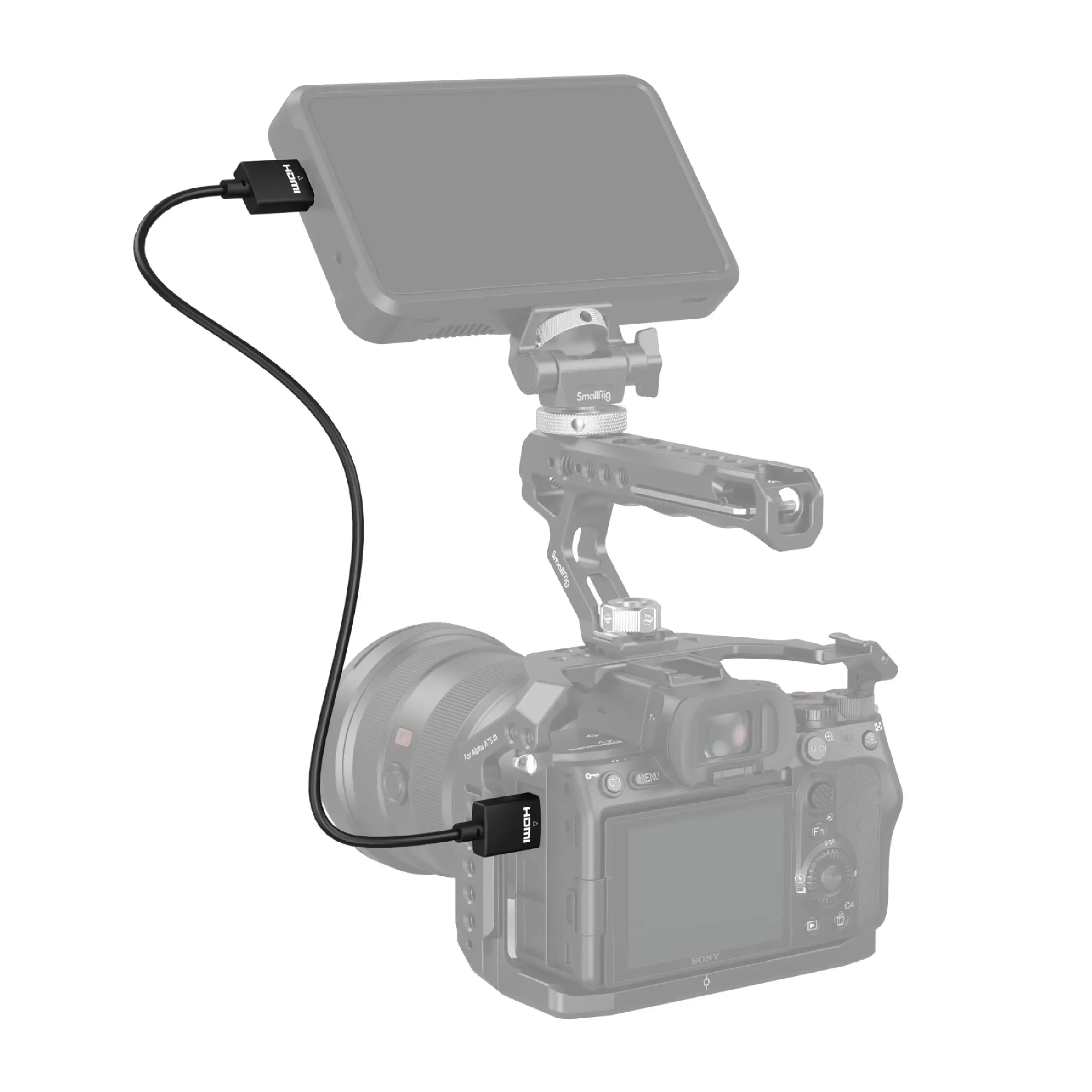 כבל דק 35 ס"מ HDMI-HDMI דגם SmallRig 2956B
