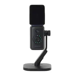 קיט מיקרופון שחור ומעמד שולחני Amaran Mic