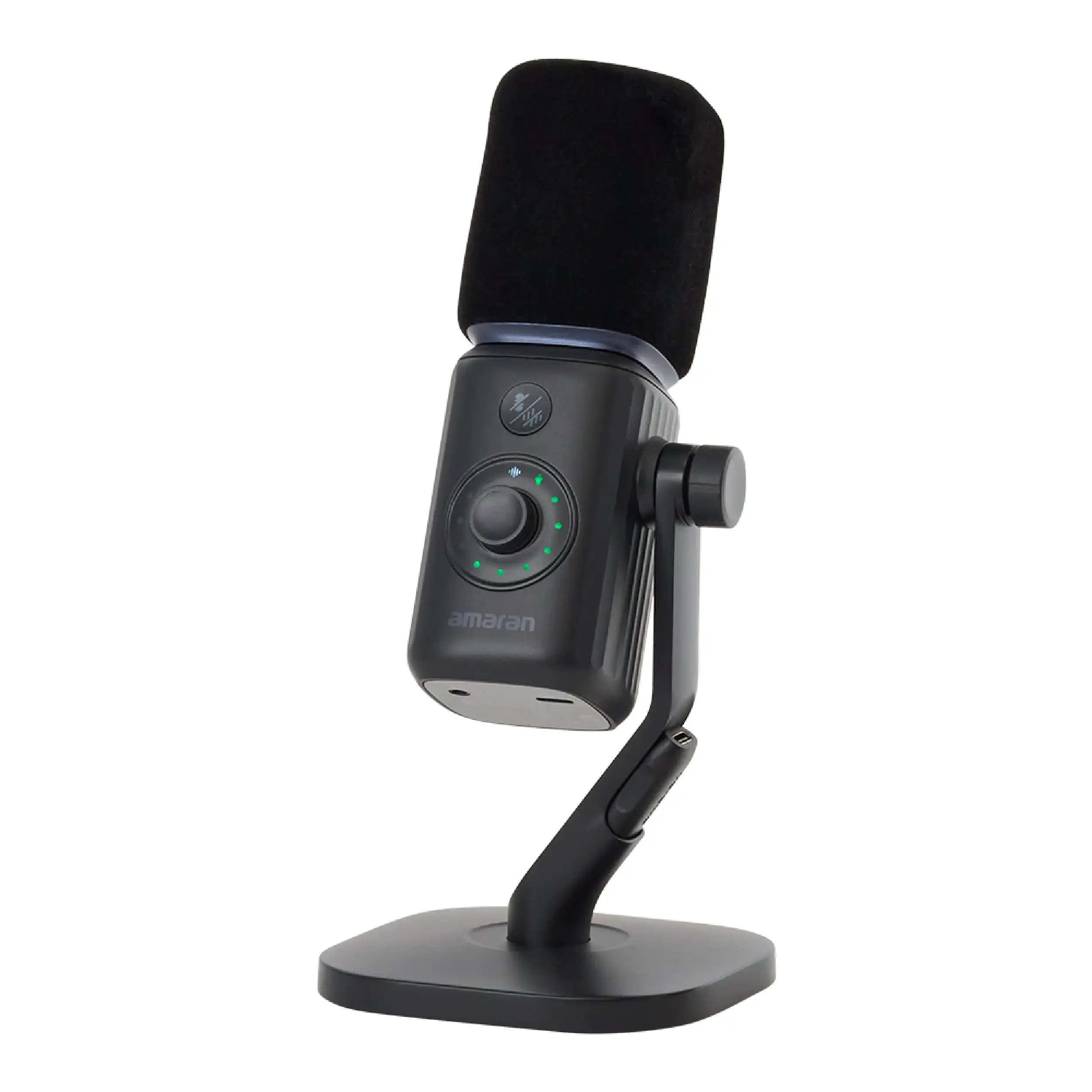 קיט מיקרופון שחור ומעמד שולחני Amaran Mic