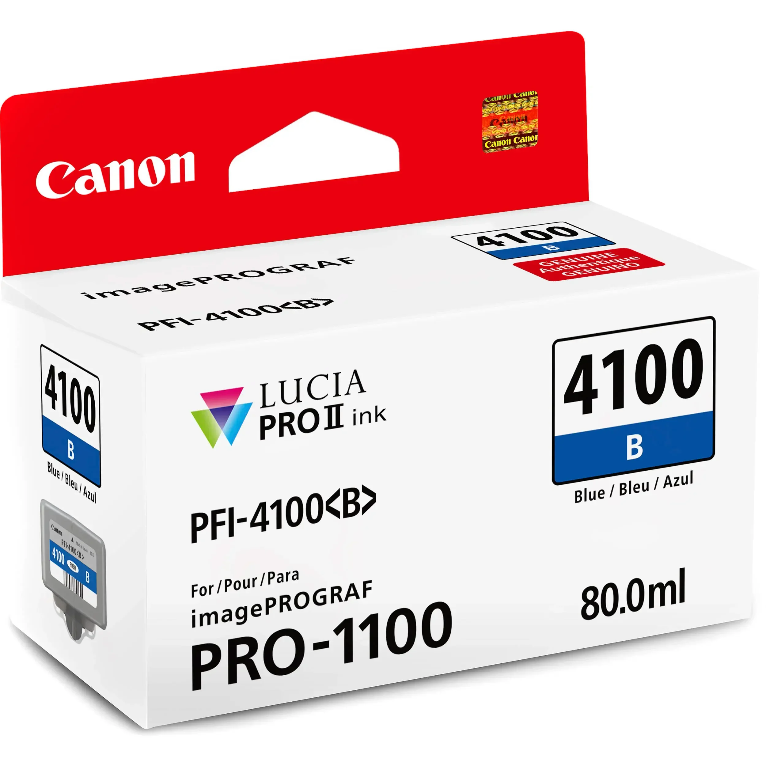 ראש דיו Canon PFI-4100B Blue