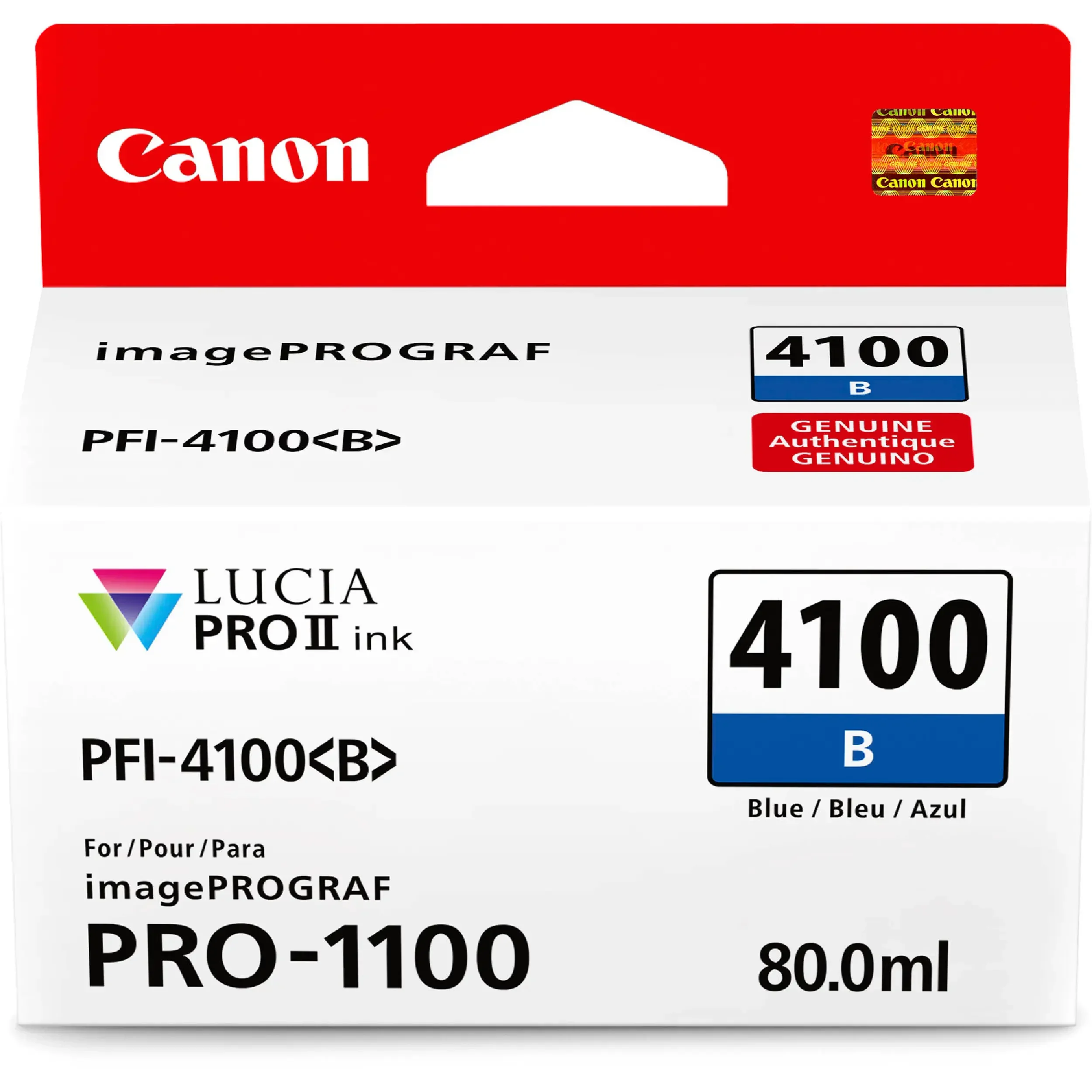 ראש דיו Canon PFI-4100B Blue