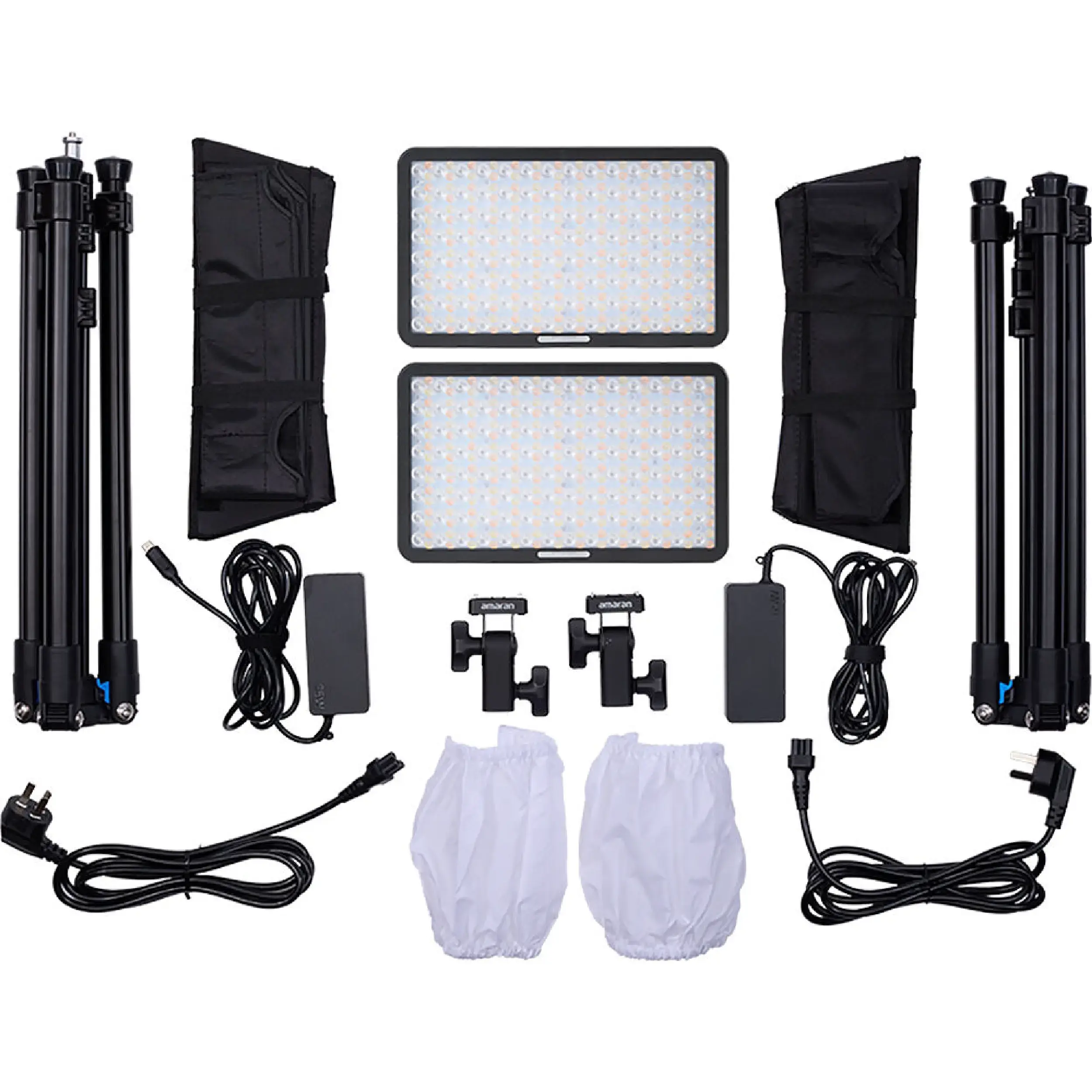 סט 2 פנסי לד Amaran Pano 60c Kit RGB