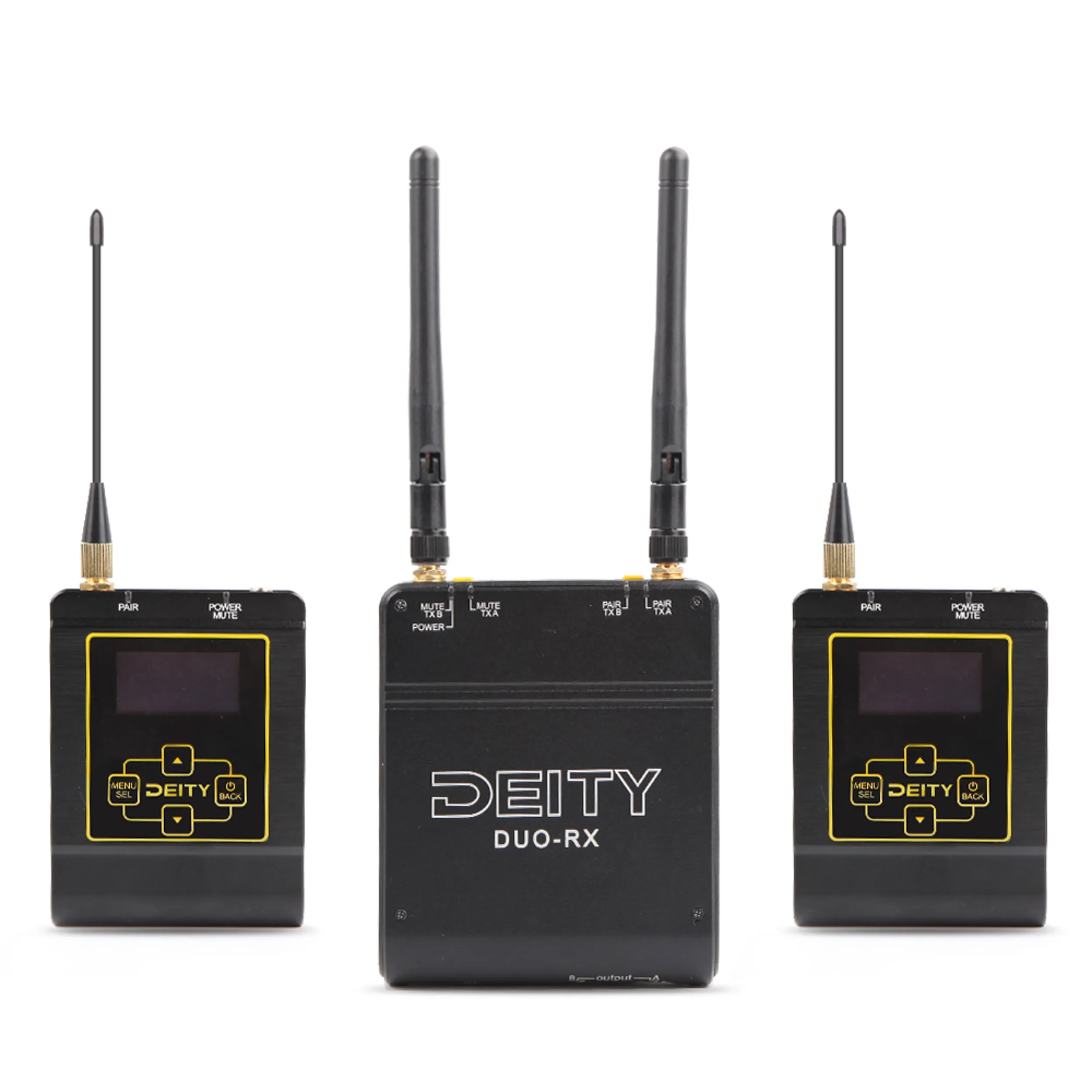 סט אלחוטי 2.4Ghz הכולל 2 משדרים ומקלט דו ערוצי Deity Connect