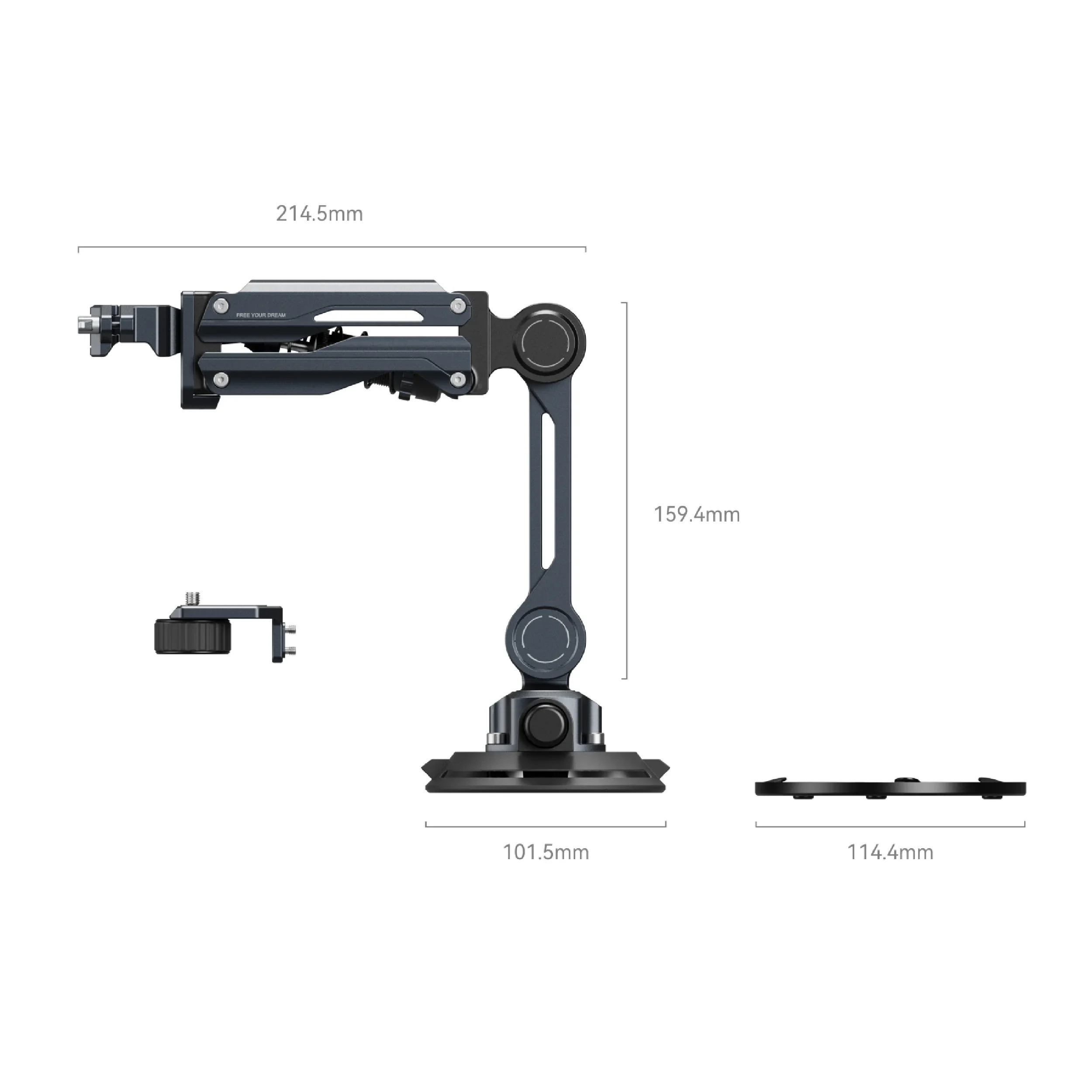 זרוע ואקום בולמת זעזועים למצלמות אקסטרים SmallRig 5123