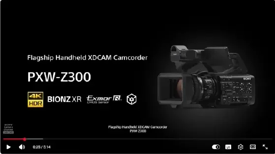 מצלמת וידאו 1/2"  Sony PXW-Z300  4K