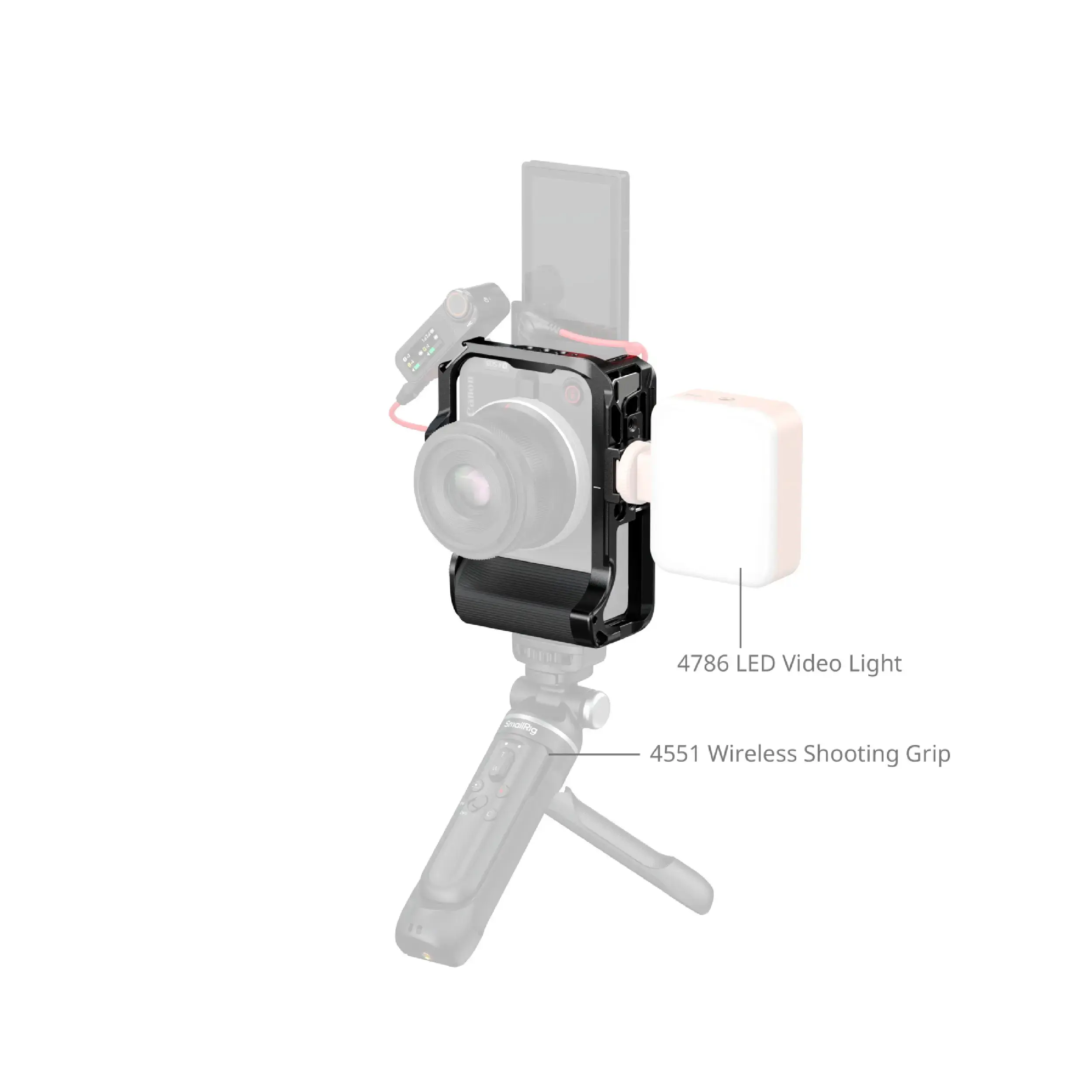 קיט כלוב וידית למצלמת Smallrig 5766 Canon EOS R50V